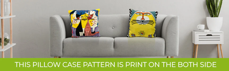 Picasso Inspired Embroidery Cushions 45x45 cm - Image 13