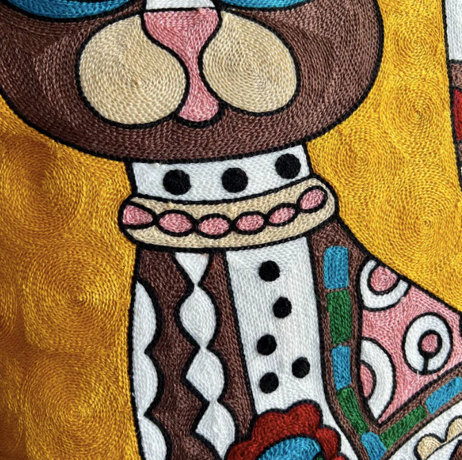 Picasso Inspired Embroidery Cushions 45x45 cm - Image 5