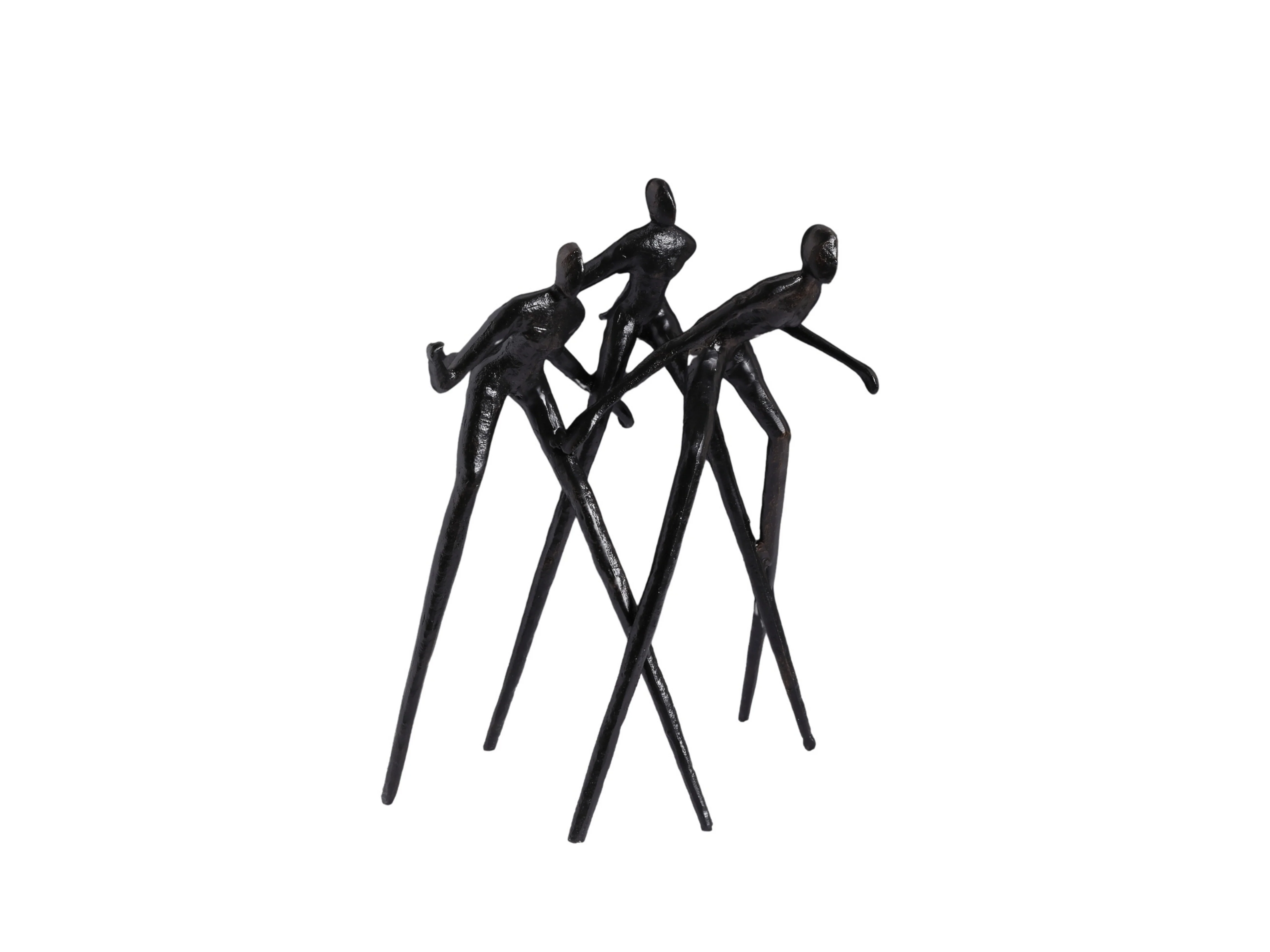 Abstract Dancing Trio Sculpture – Modern Metal Décor - Image 3