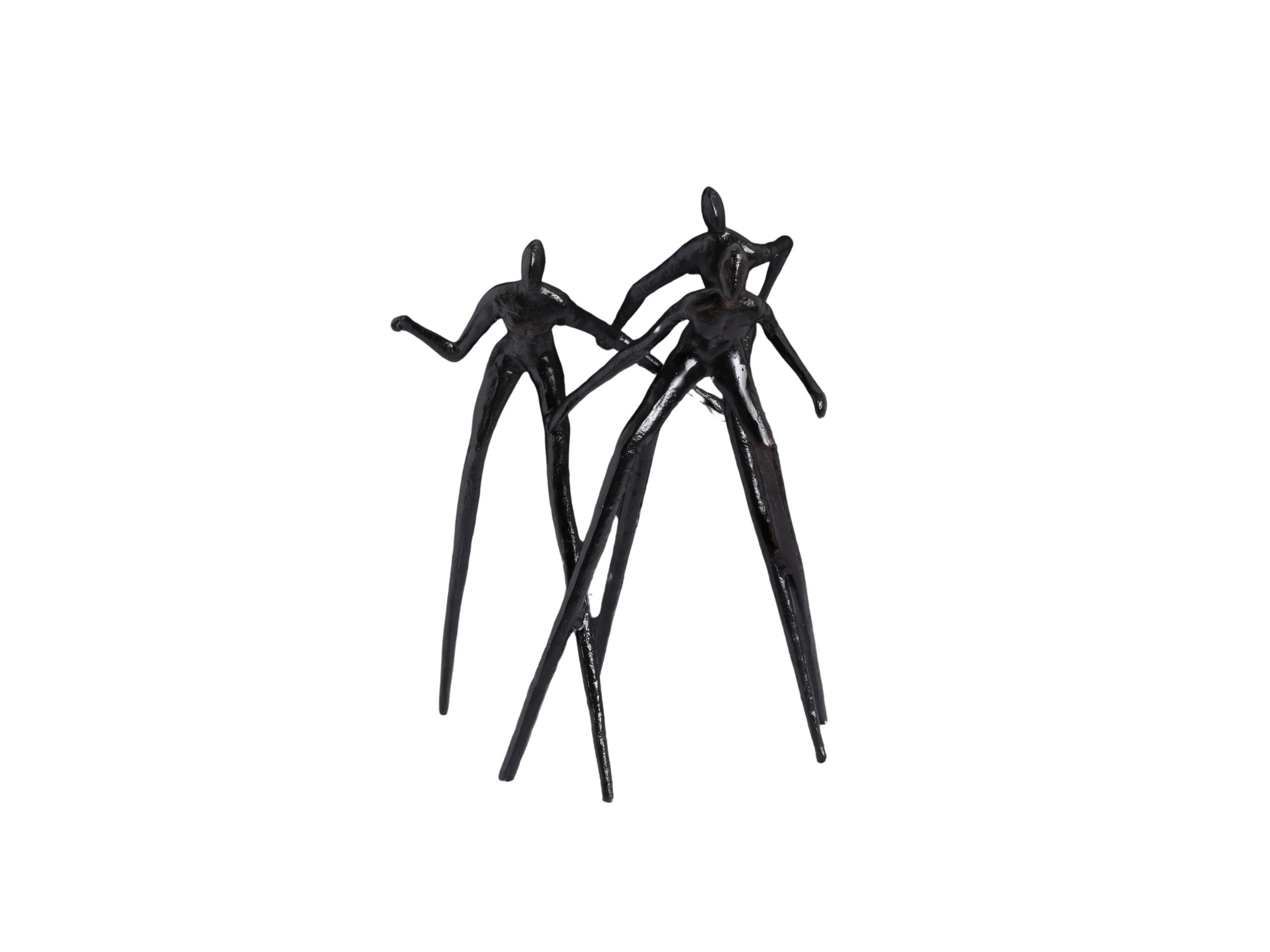 Abstract Dancing Trio Sculpture – Modern Metal Décor - Image 5