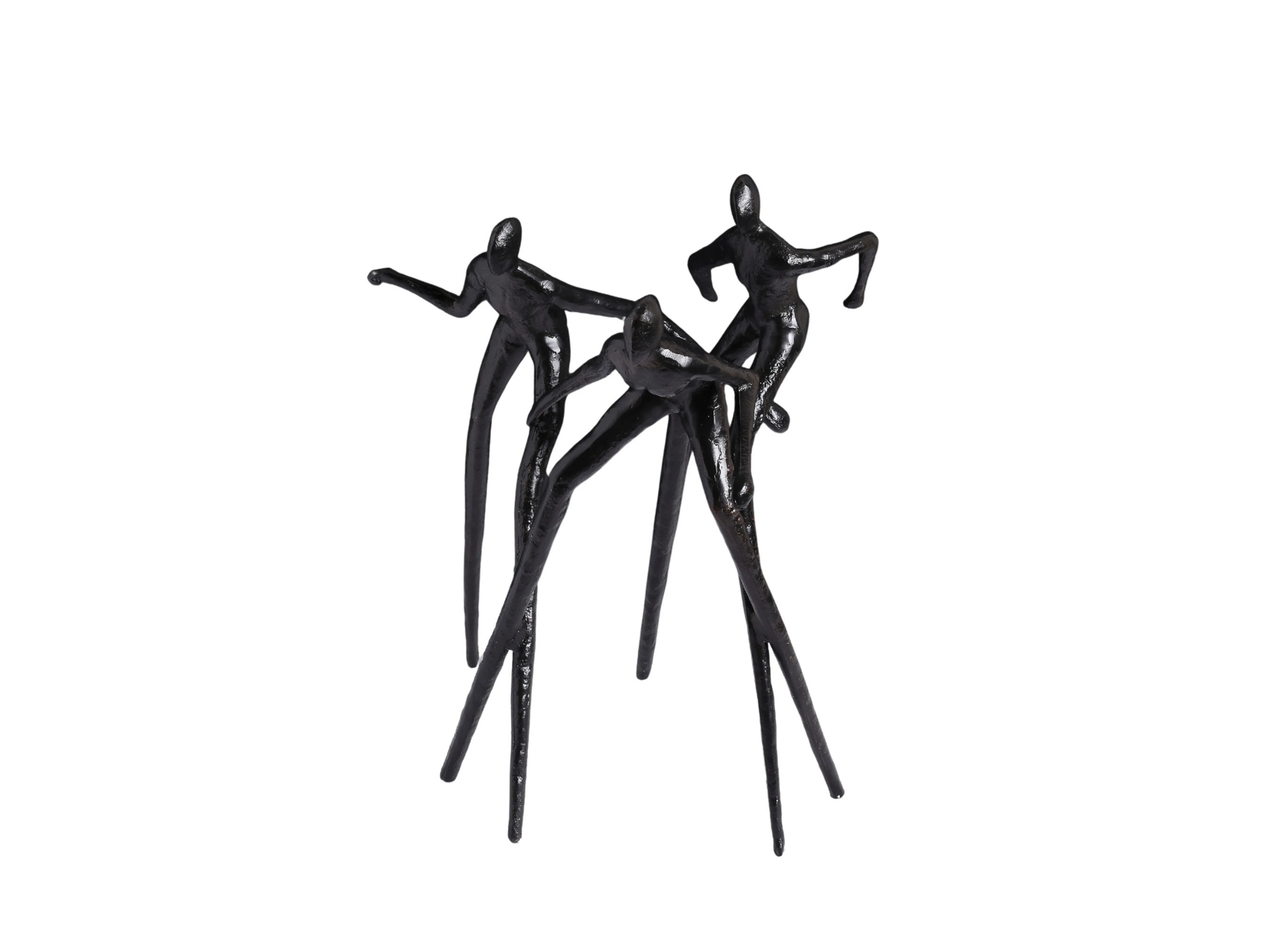 Abstract Dancing Trio Sculpture – Modern Metal Décor - Image 6