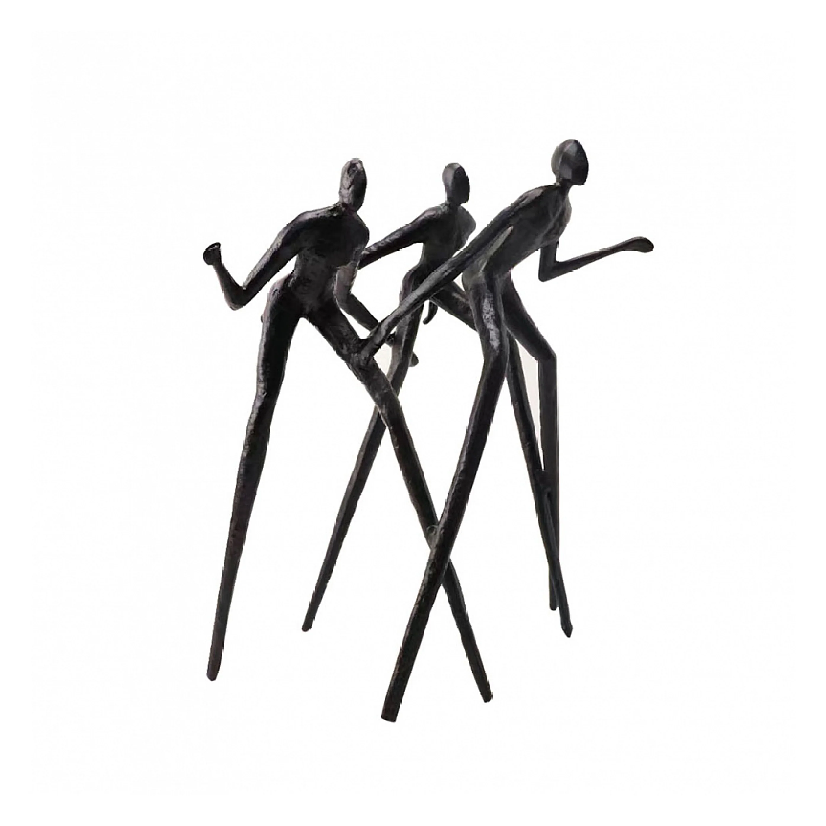 Abstract Dancing Trio Sculpture – Modern Metal Décor - Image 7