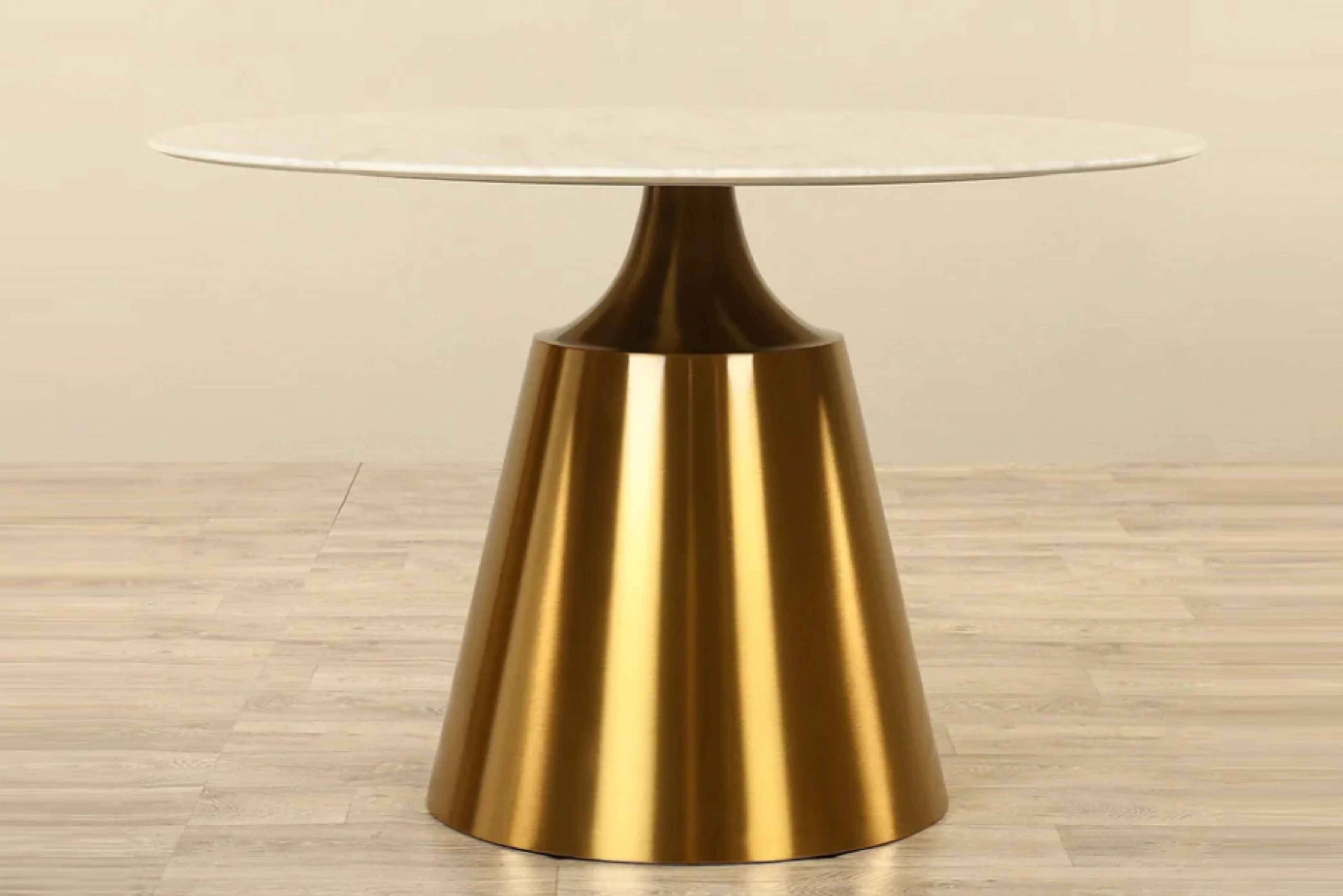 Amara Pedestal Marble Dining Table - Image 6