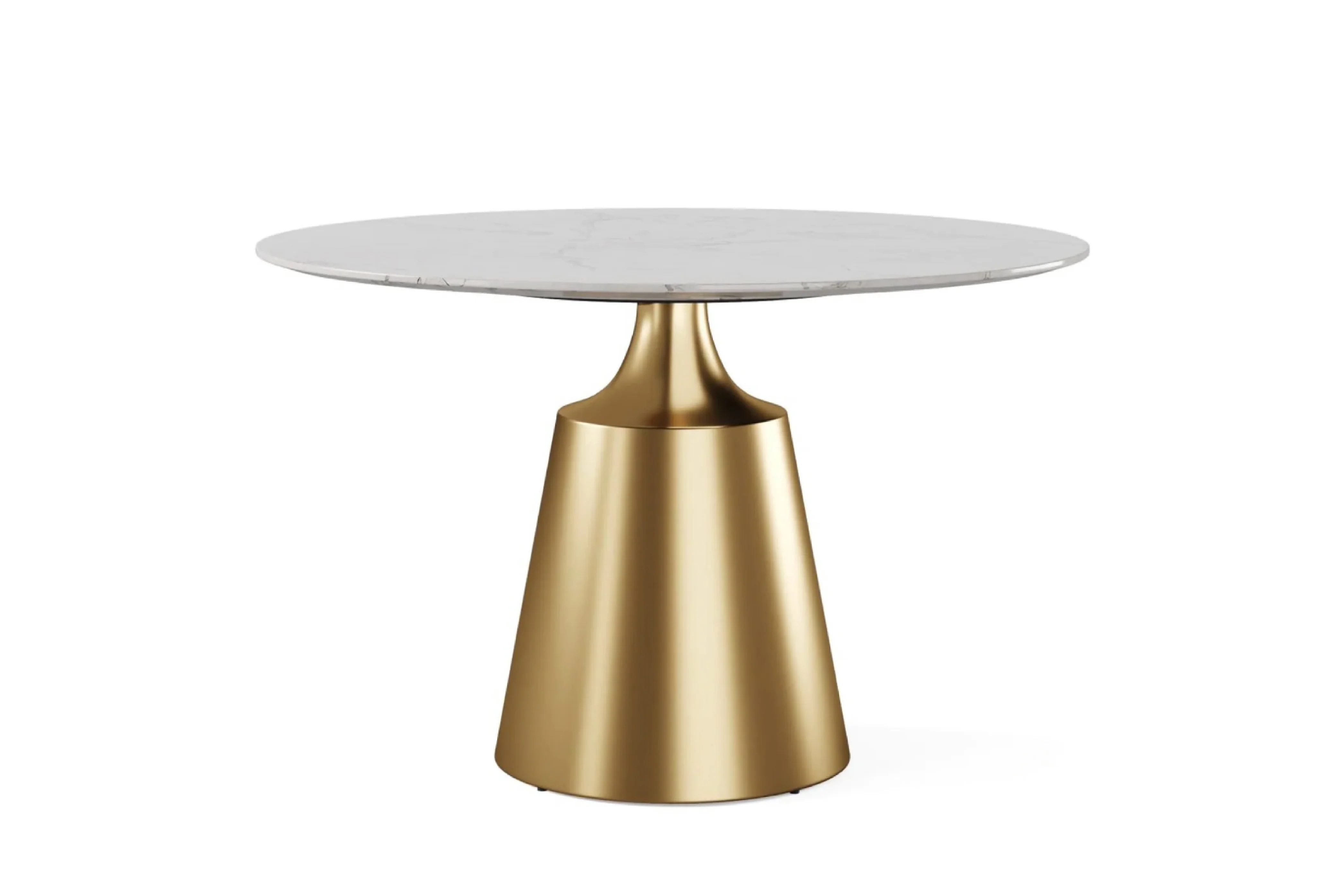 Amara Pedestal Marble Dining Table - Image 9