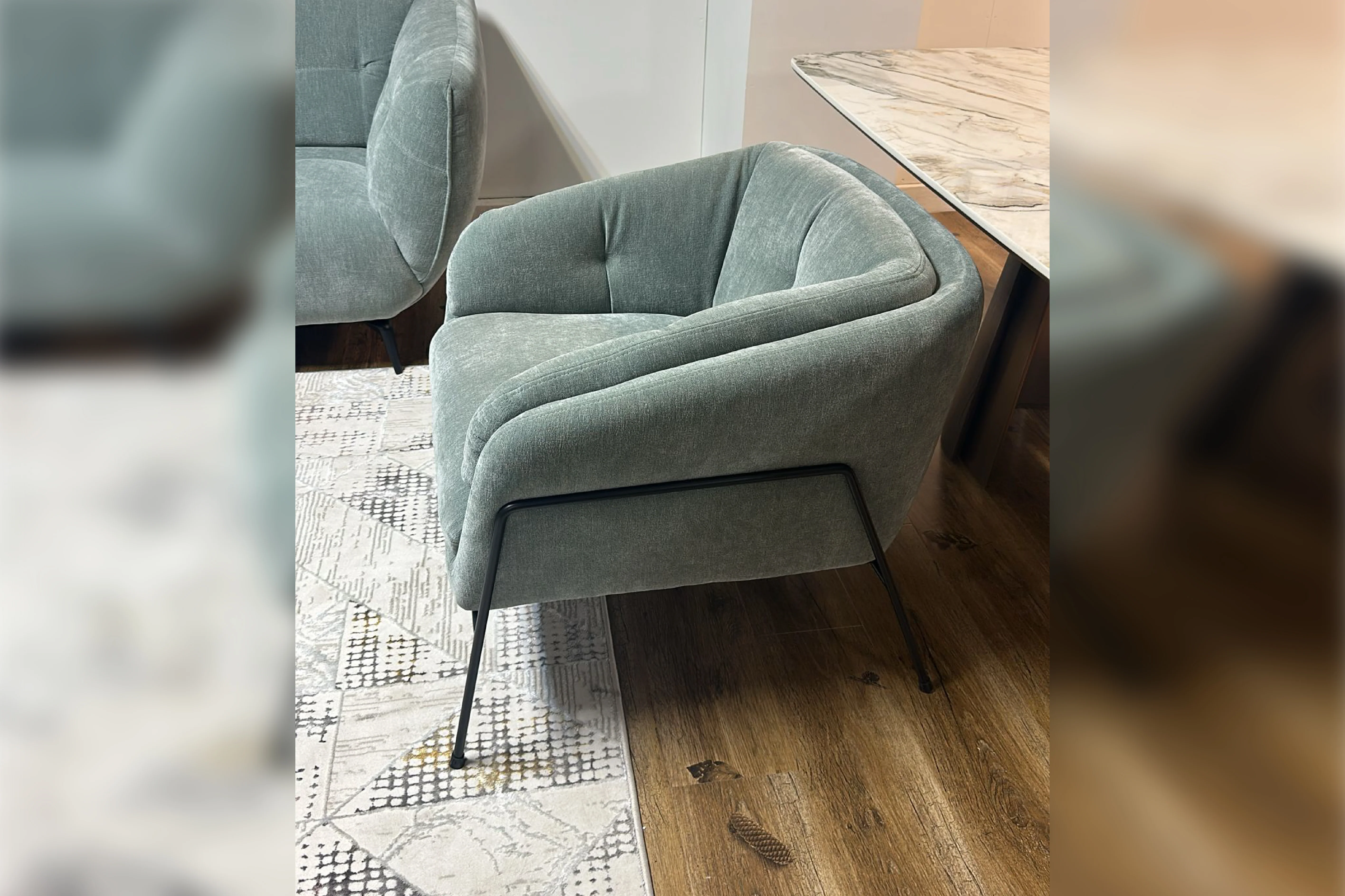 Amelia Fabric Accent Chair – Modern Lounge Chair - Image 5