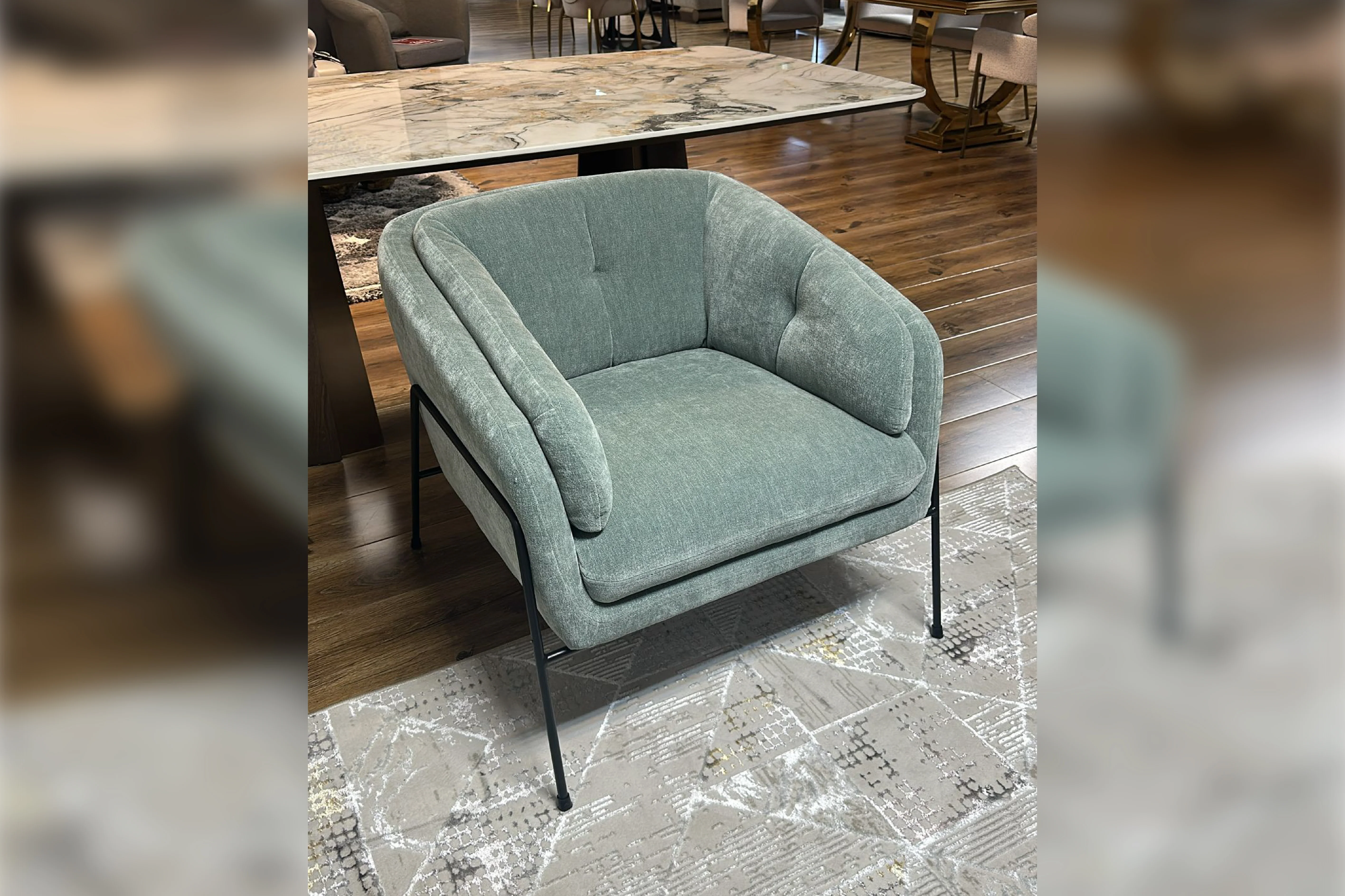 Amelia Fabric Accent Chair – Modern Lounge Chair - Image 6