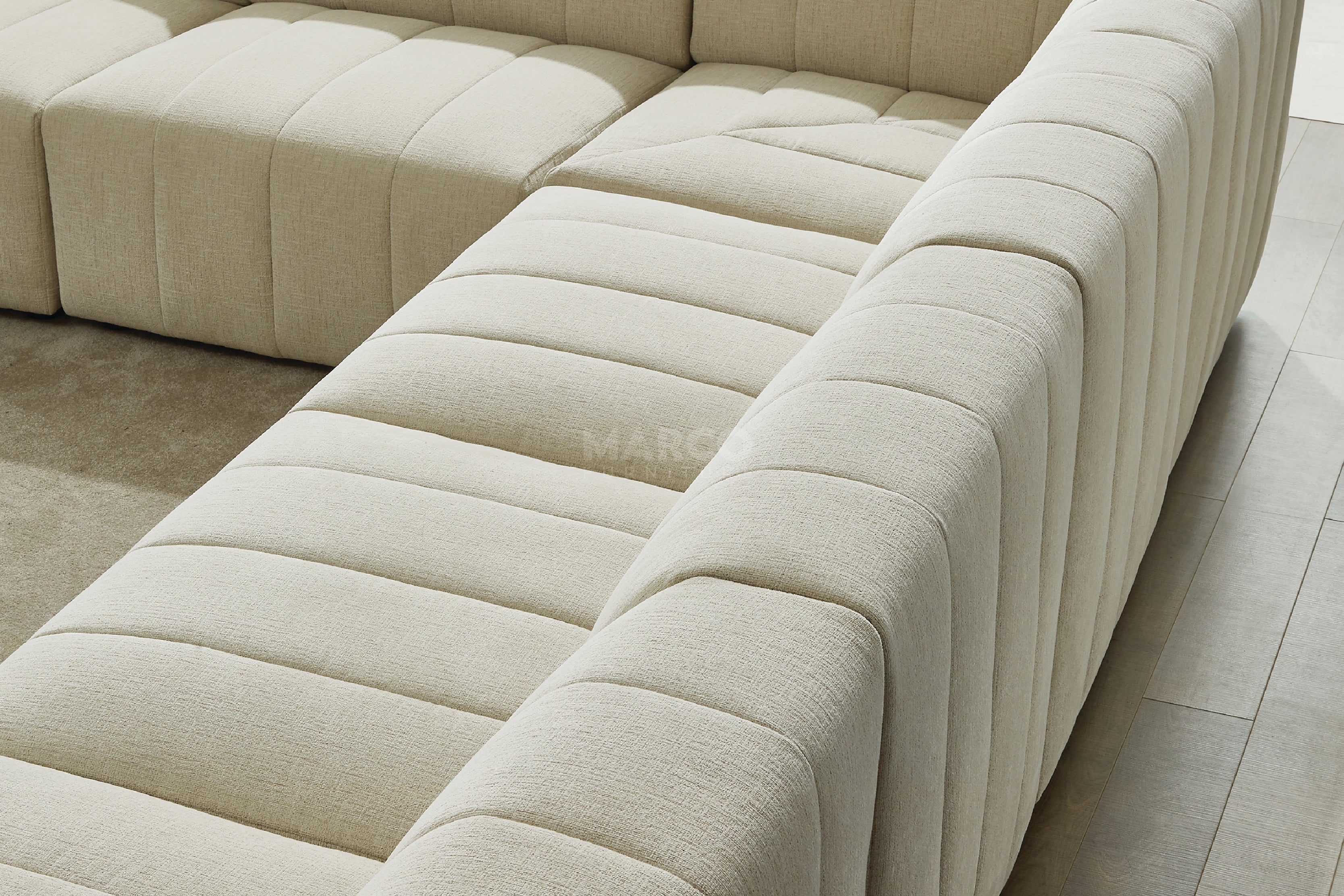 Amsterdam Modular Corner Lounge - Contemporary Fabric Sectional Sofa - Image 10