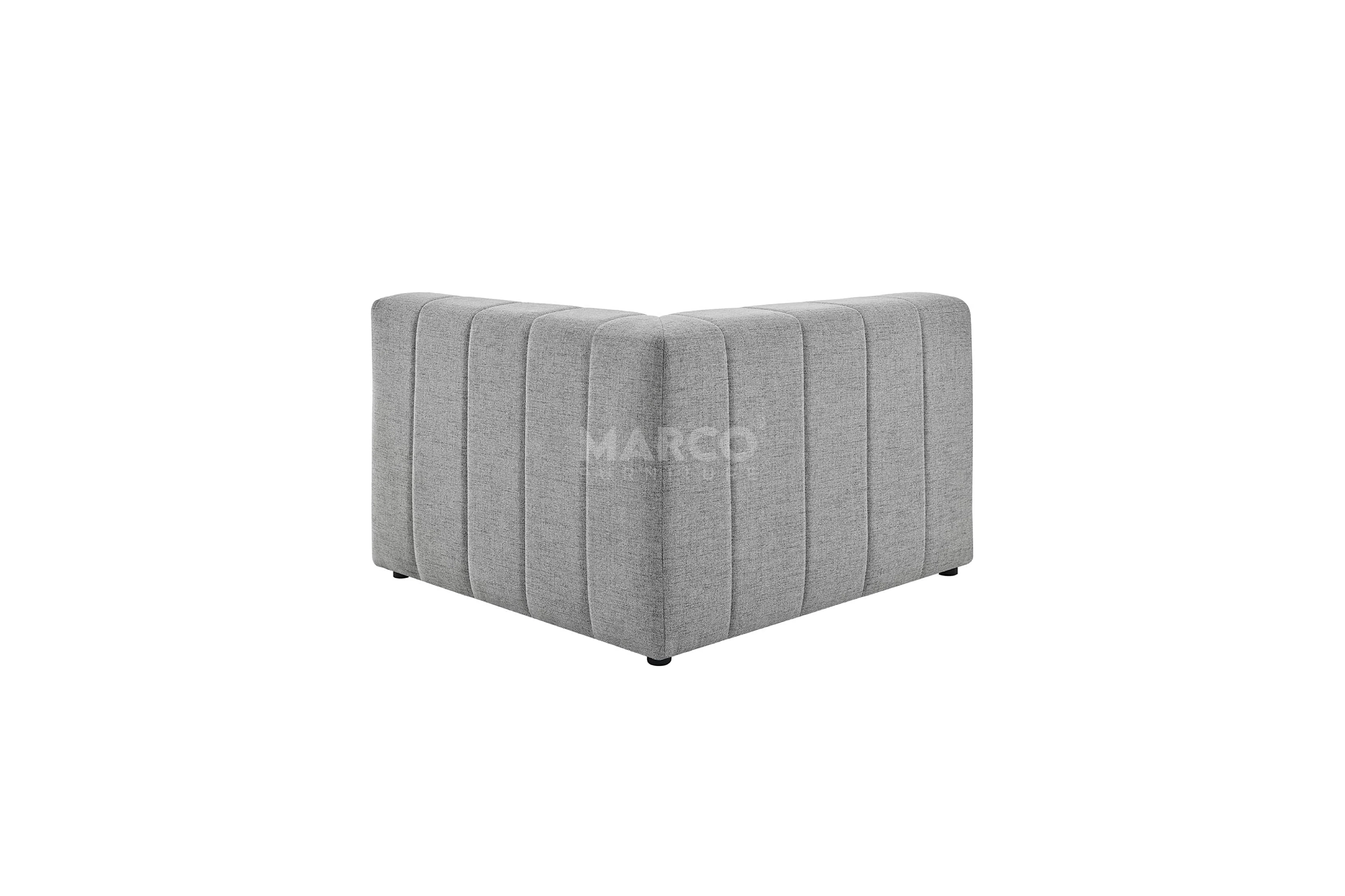 Amsterdam Modular Corner Lounge - Contemporary Fabric Sectional Sofa - Image 13