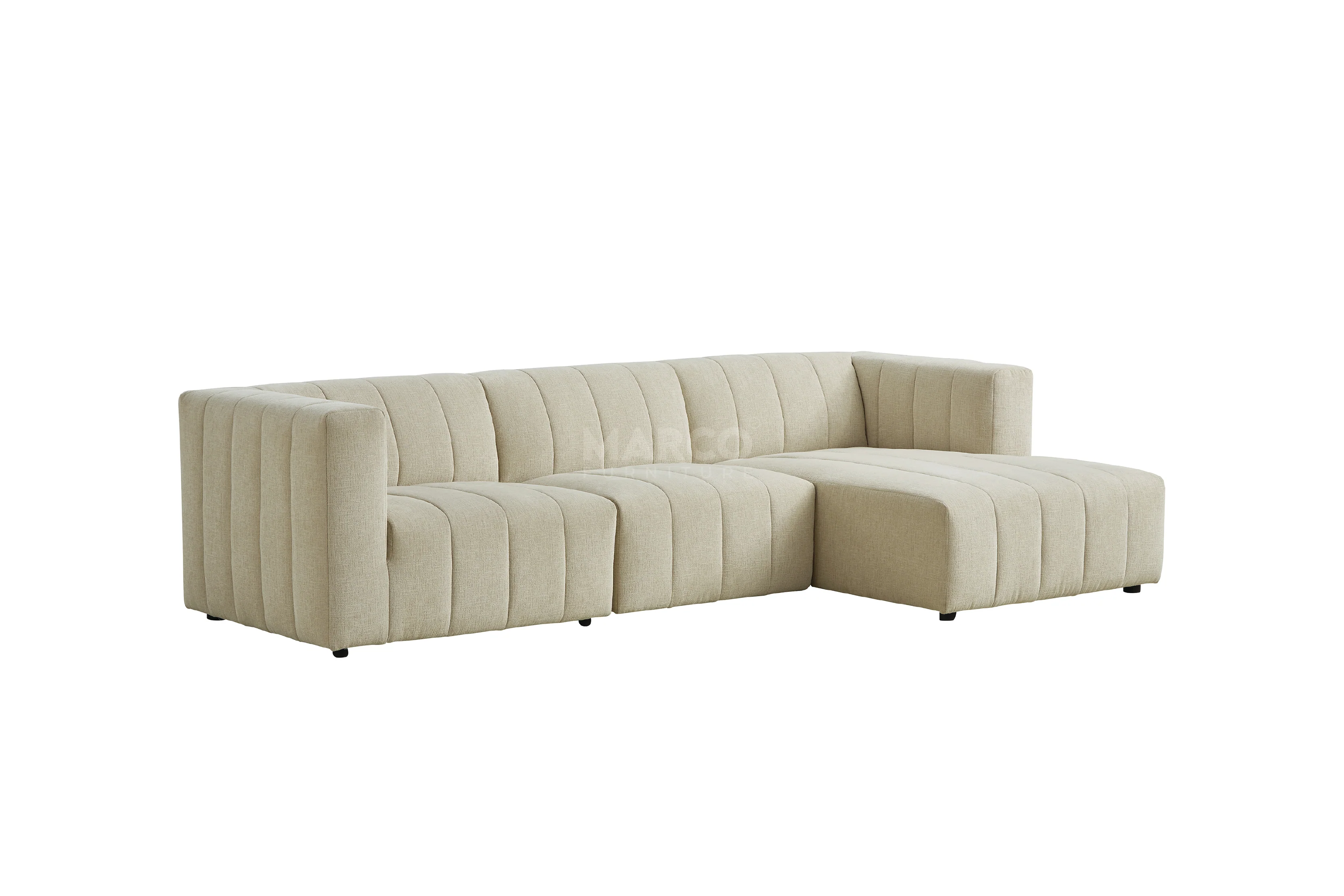 Amsterdam Modular Corner Lounge - Contemporary Fabric Sectional Sofa - Image 20