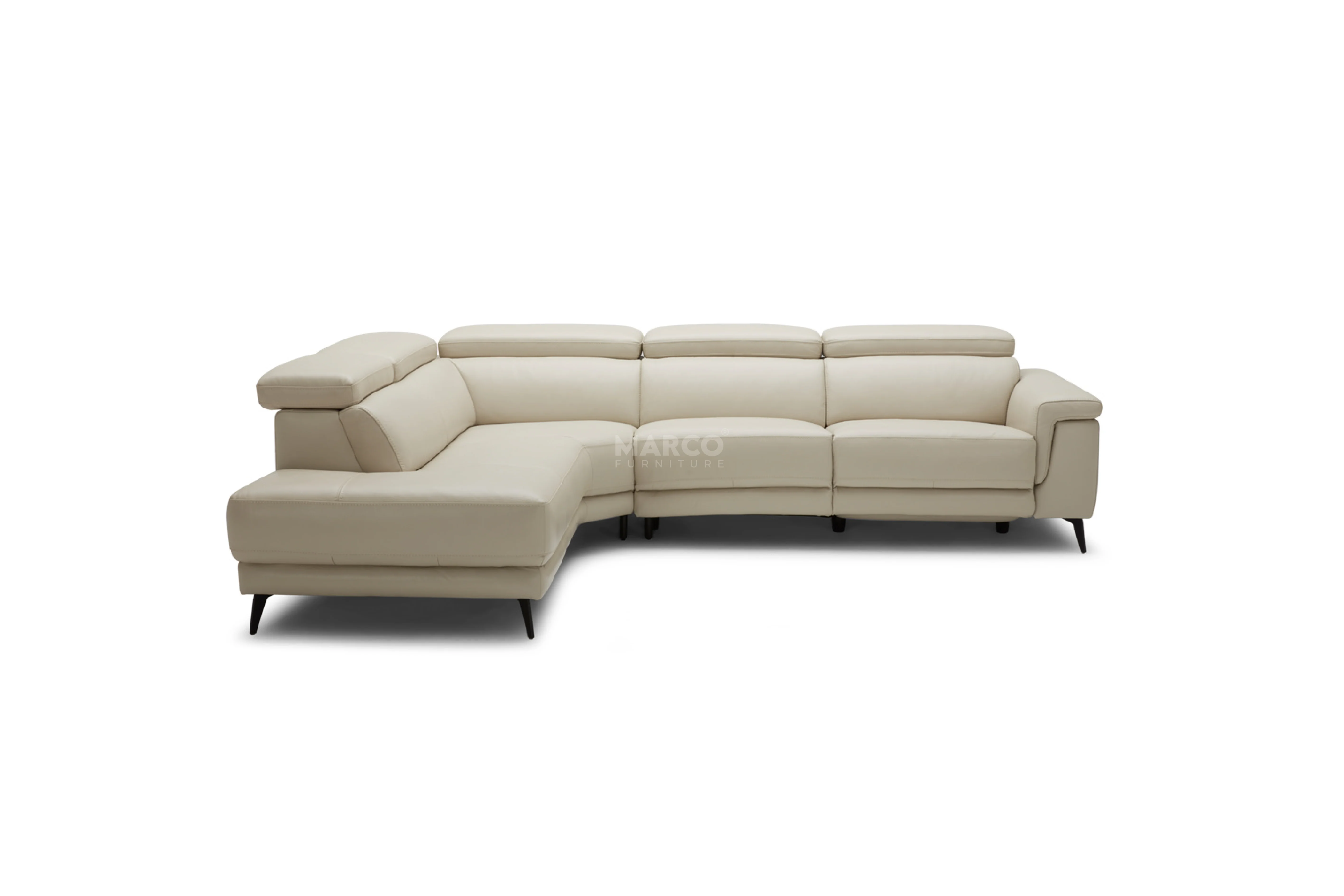Andora Modular Chaise Leather Lounge – Modern Leather Sofa - Image 3