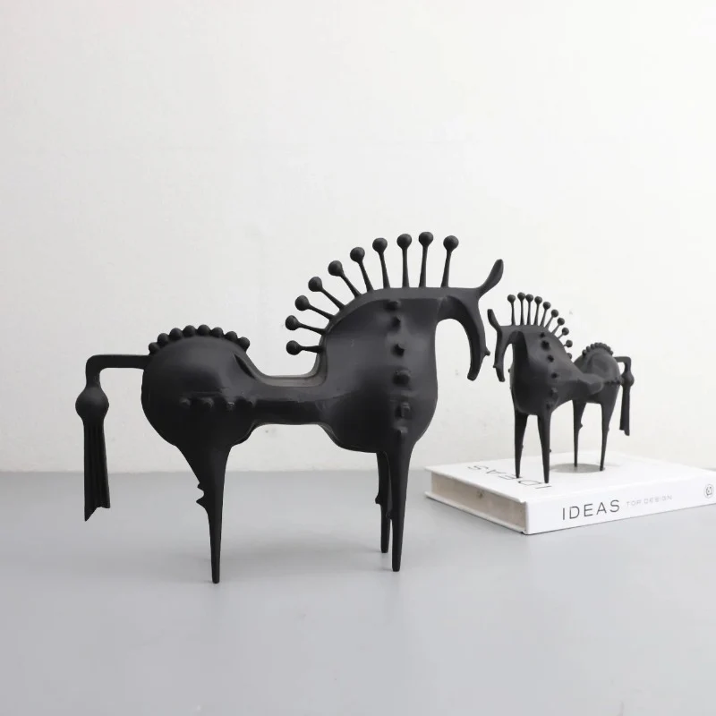 Nordic Style Metal Horse Sculpture