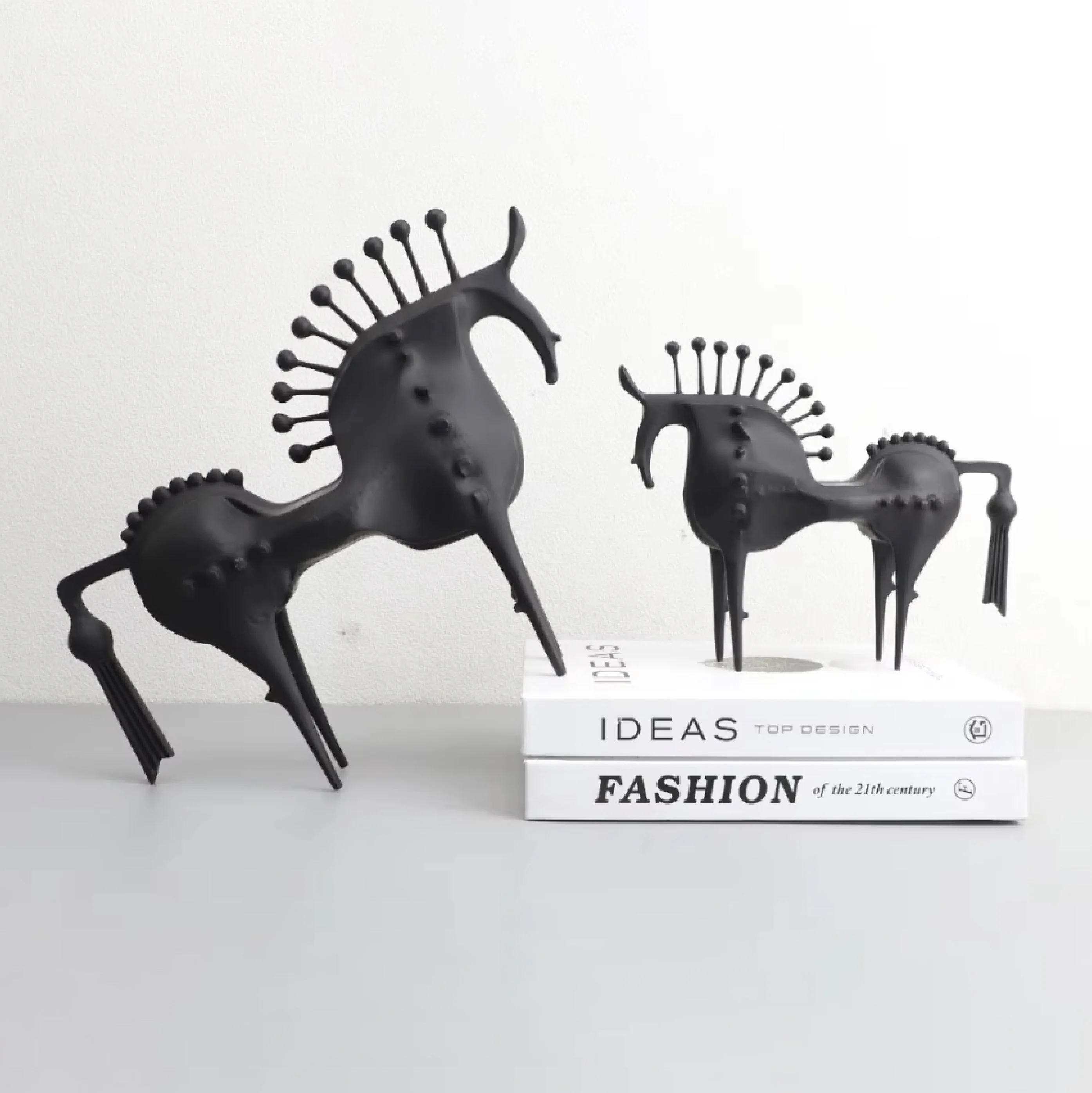 Nordic Style Metal Horse Sculpture - Image 4