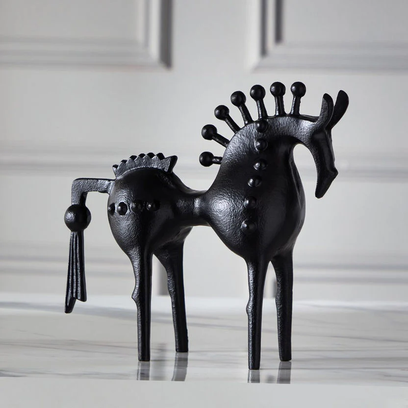 Nordic Style Metal Horse Sculpture - Image 5