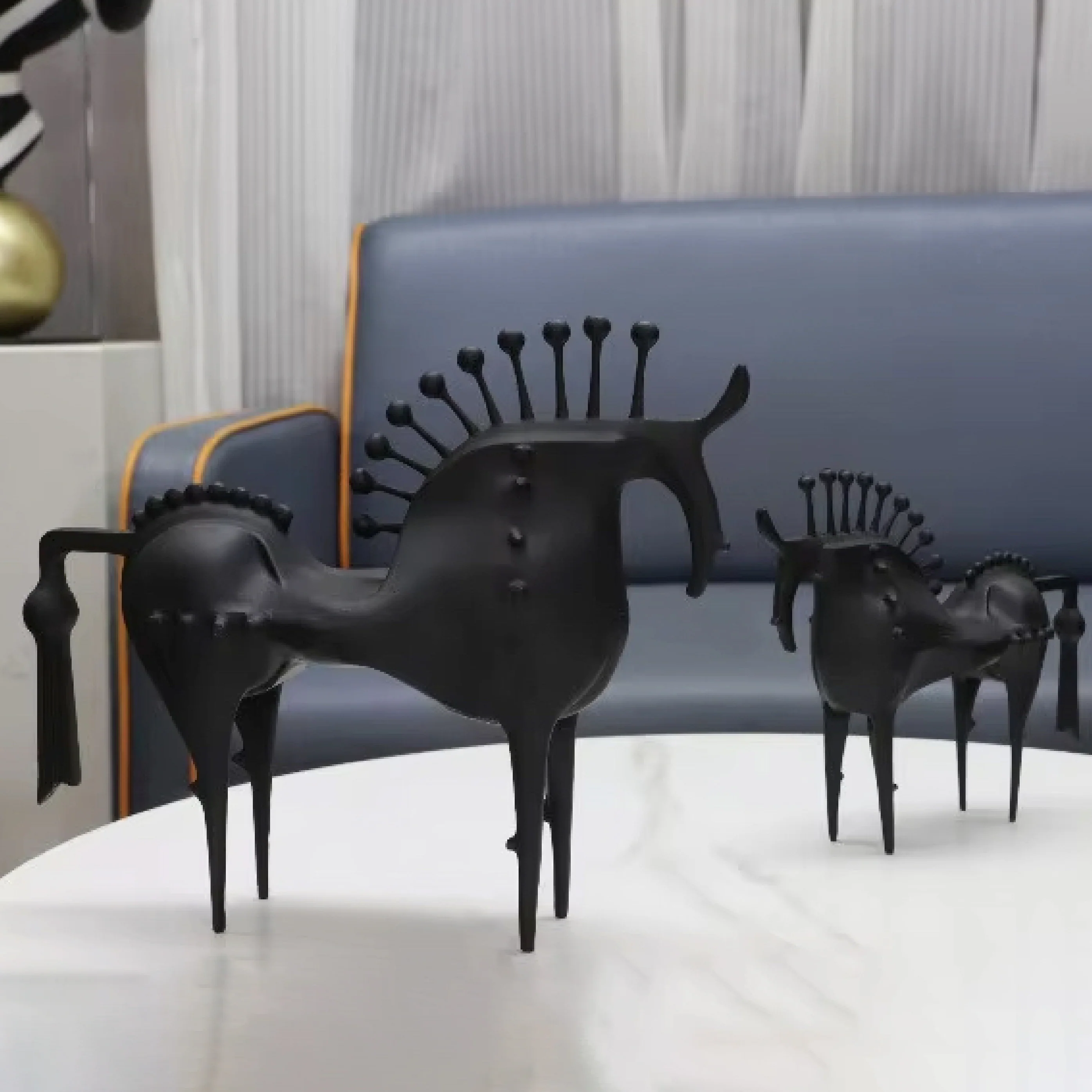 Nordic Style Metal Horse Sculpture - Image 9
