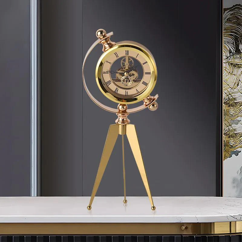 Antique-Style Tripod Table Clock - Image 3