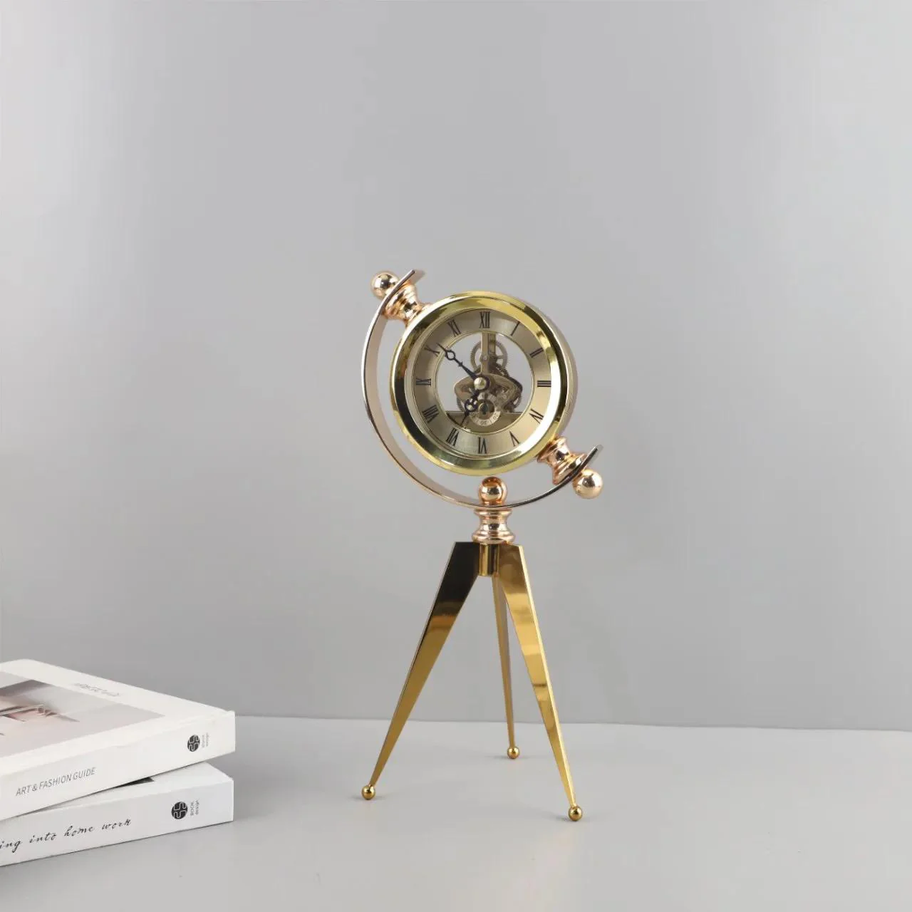 Antique-Style Tripod Table Clock - Image 6