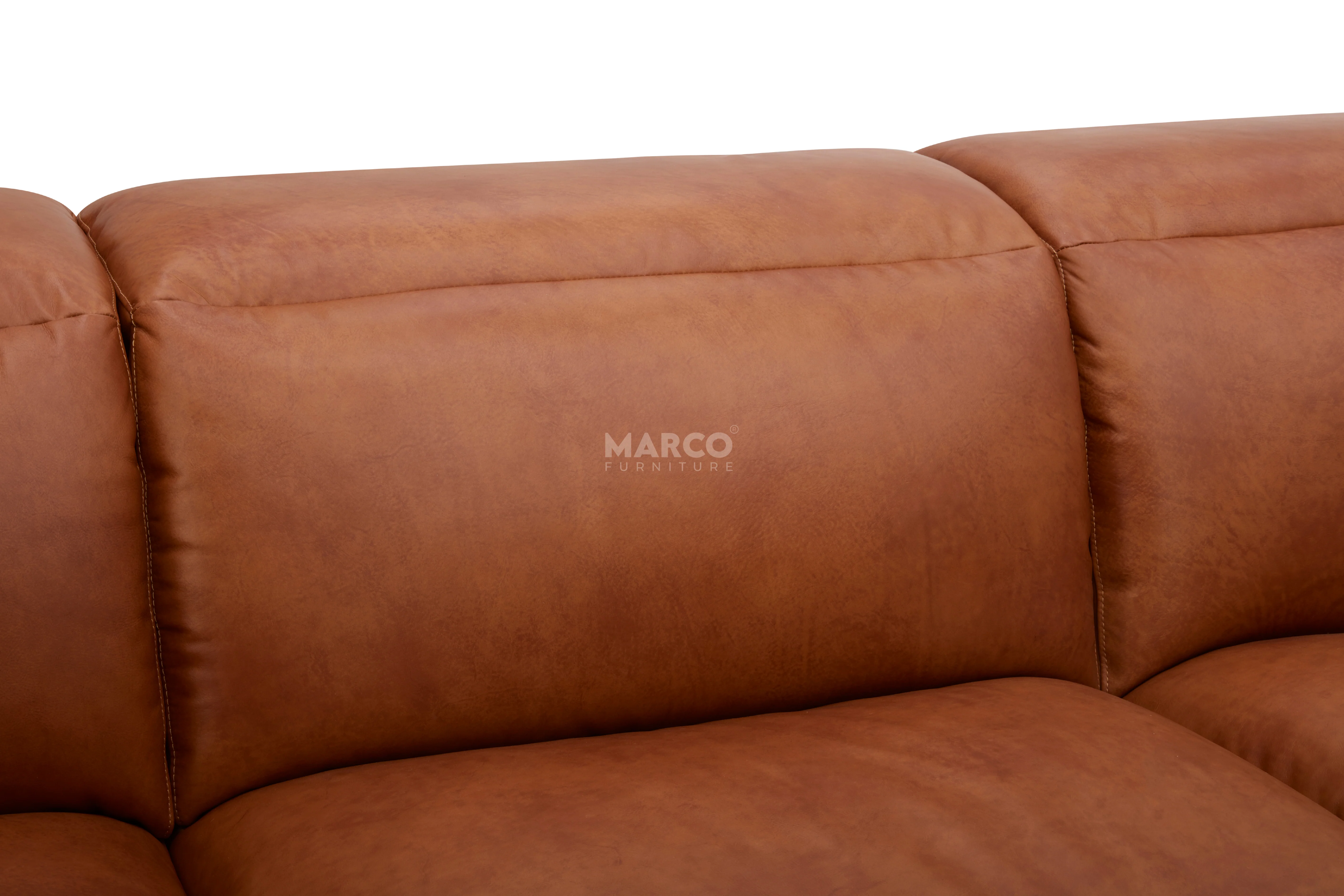 Arizona Leather Recliner Sofa with Chaise & Adjustable Headrests - Image 14