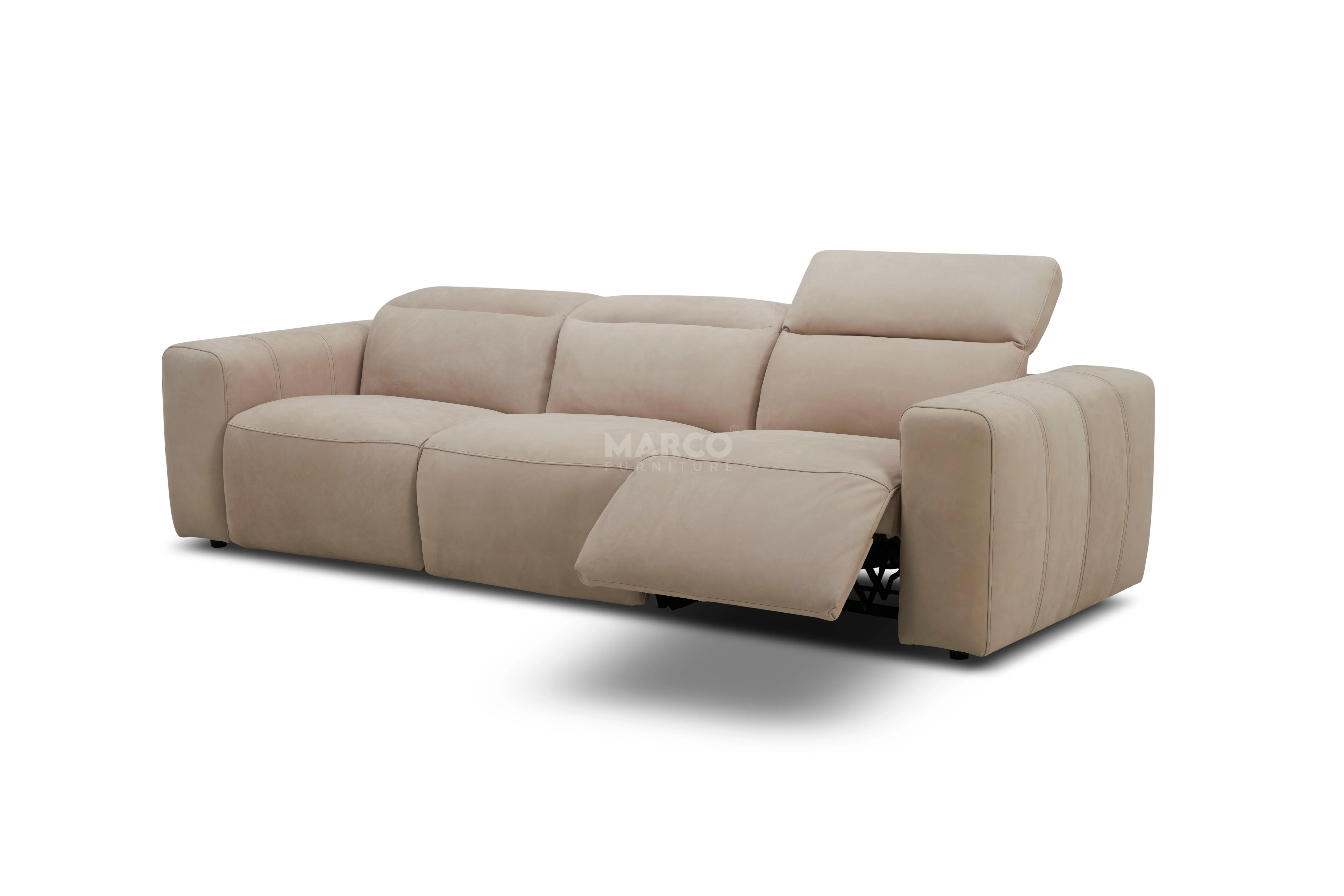 Arizona Leather Recliner Sofa with Chaise & Adjustable Headrests - Image 18