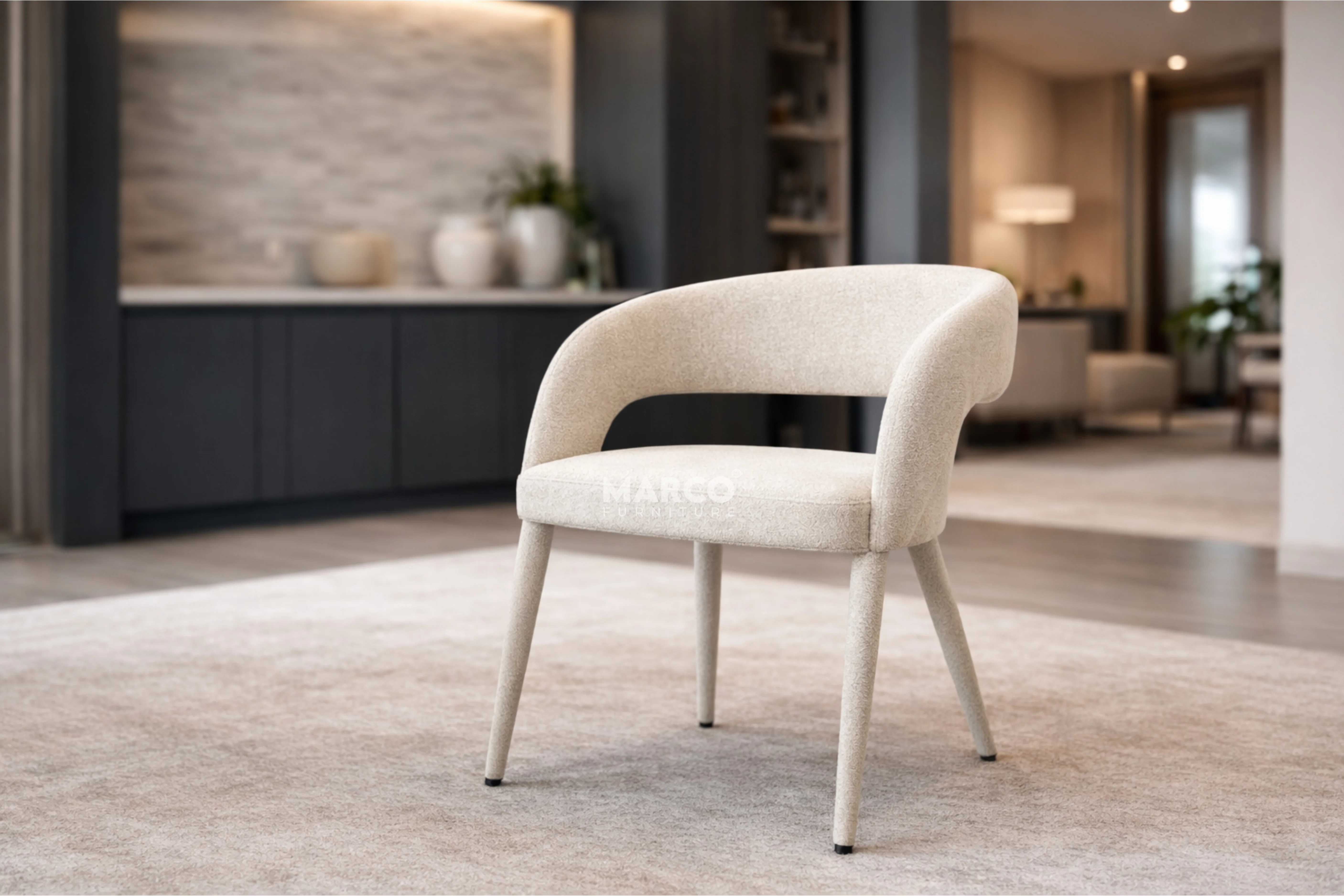 Aspen Fabric Upholstered Dining Chair - Image 2
