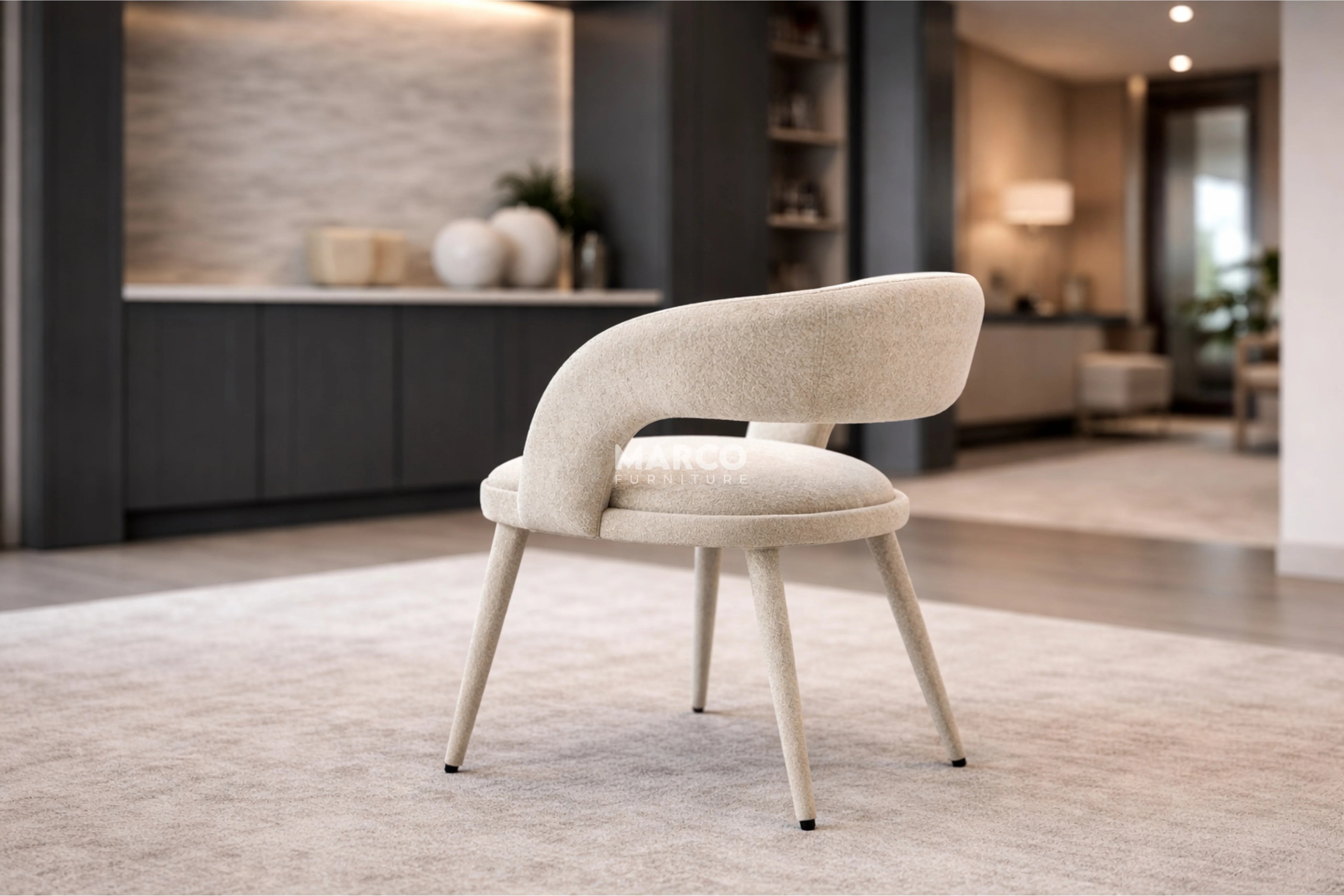 Aspen Fabric Upholstered Dining Chair - Image 3