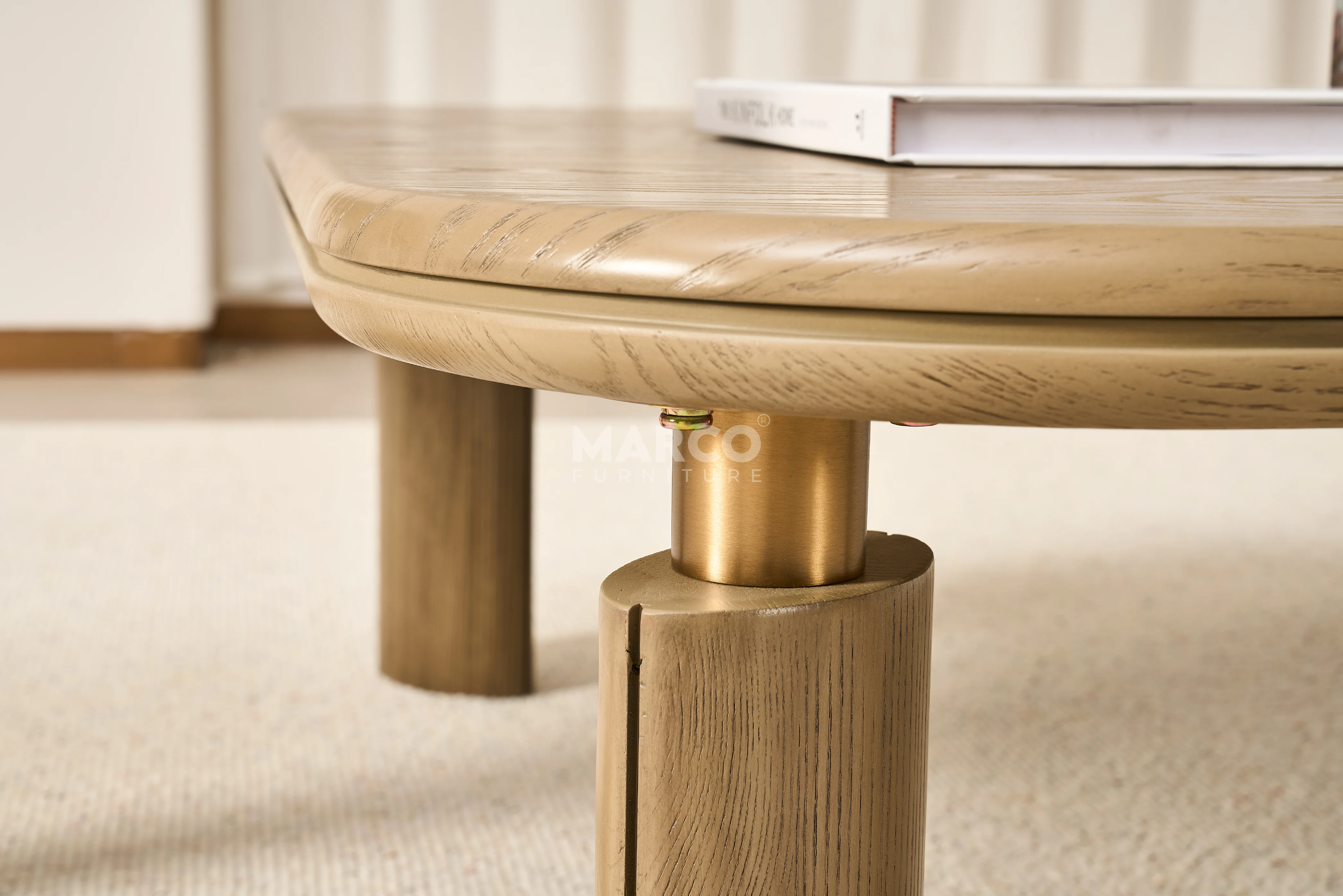 Bella Tavola Ash Veneer Coffee Table - Image 6