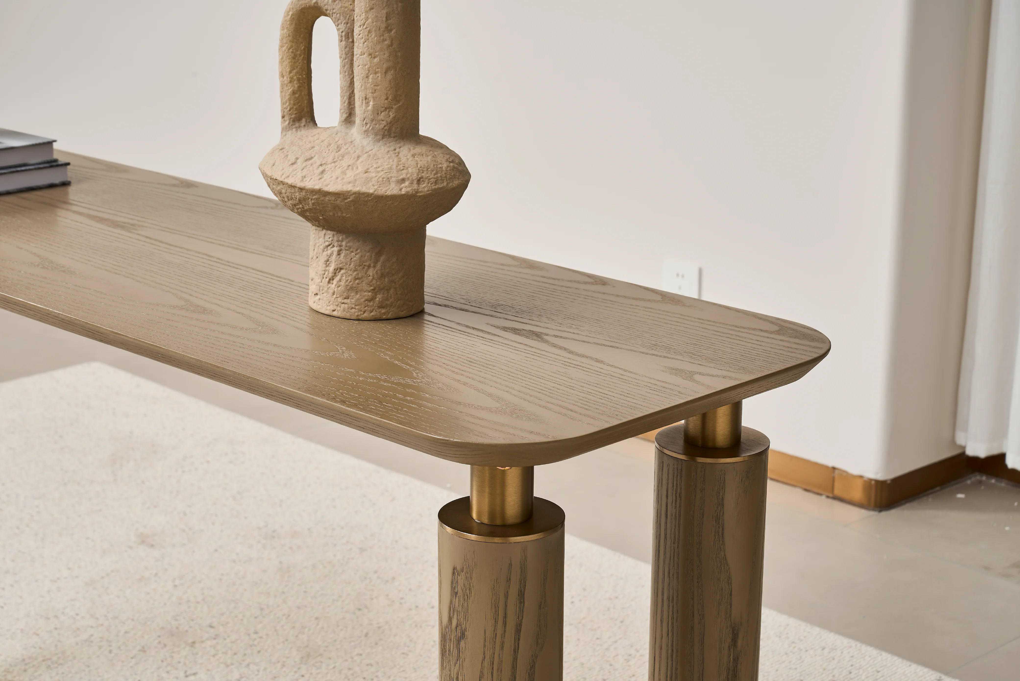 Bella Tavola Ash Veneer Narrow Console Table - Image 5