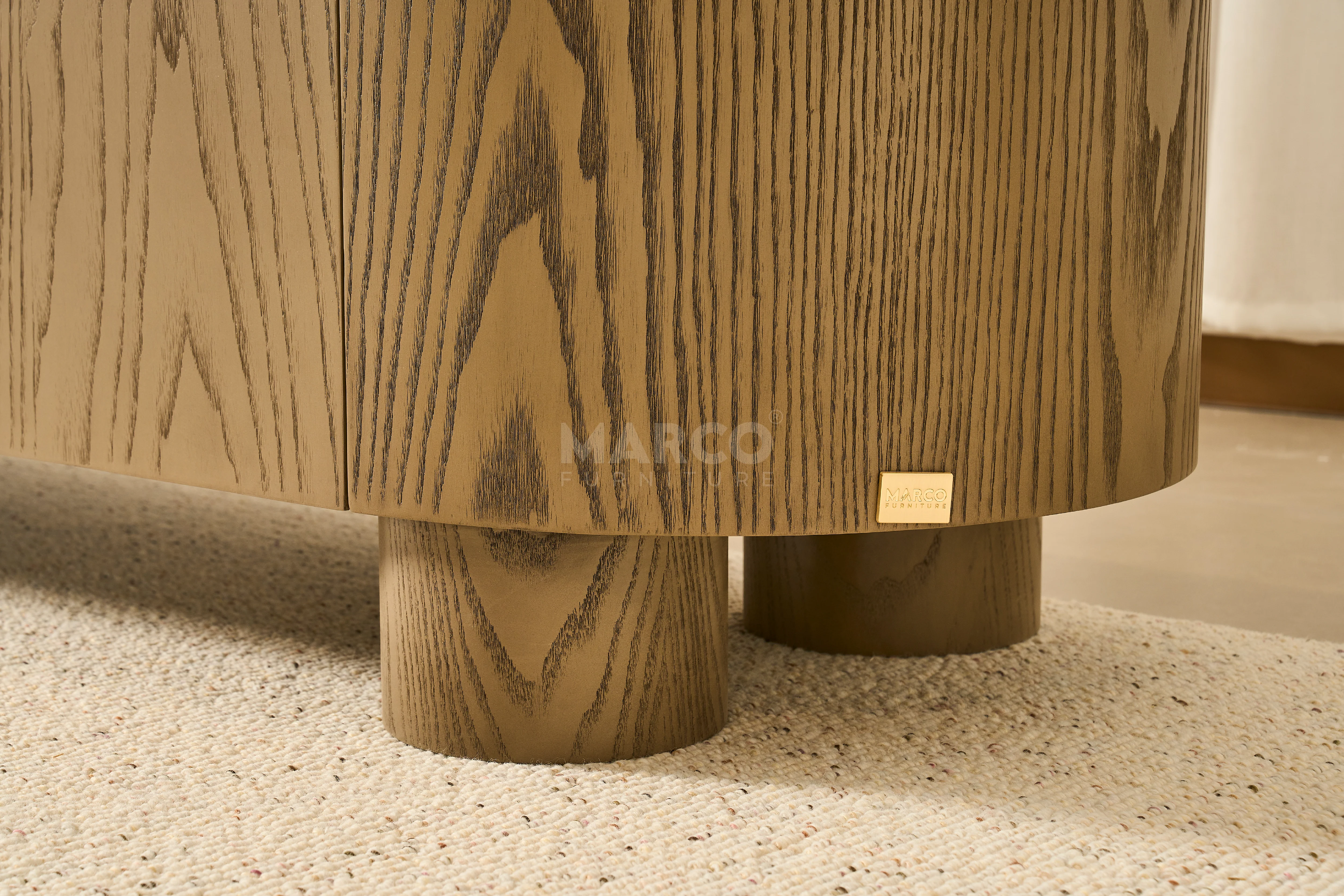 Bella Tavola Ash Veneer Entertainment Unit with Storage - Image 9