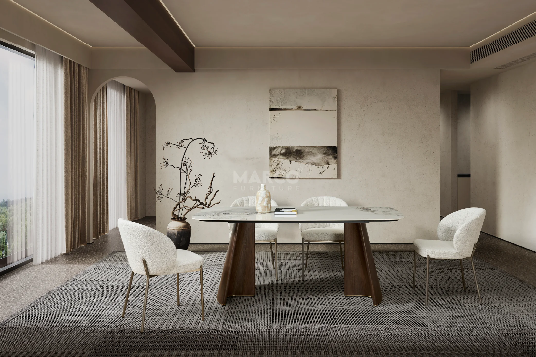 Bellino Sintered Stone Dining Table - Image 2