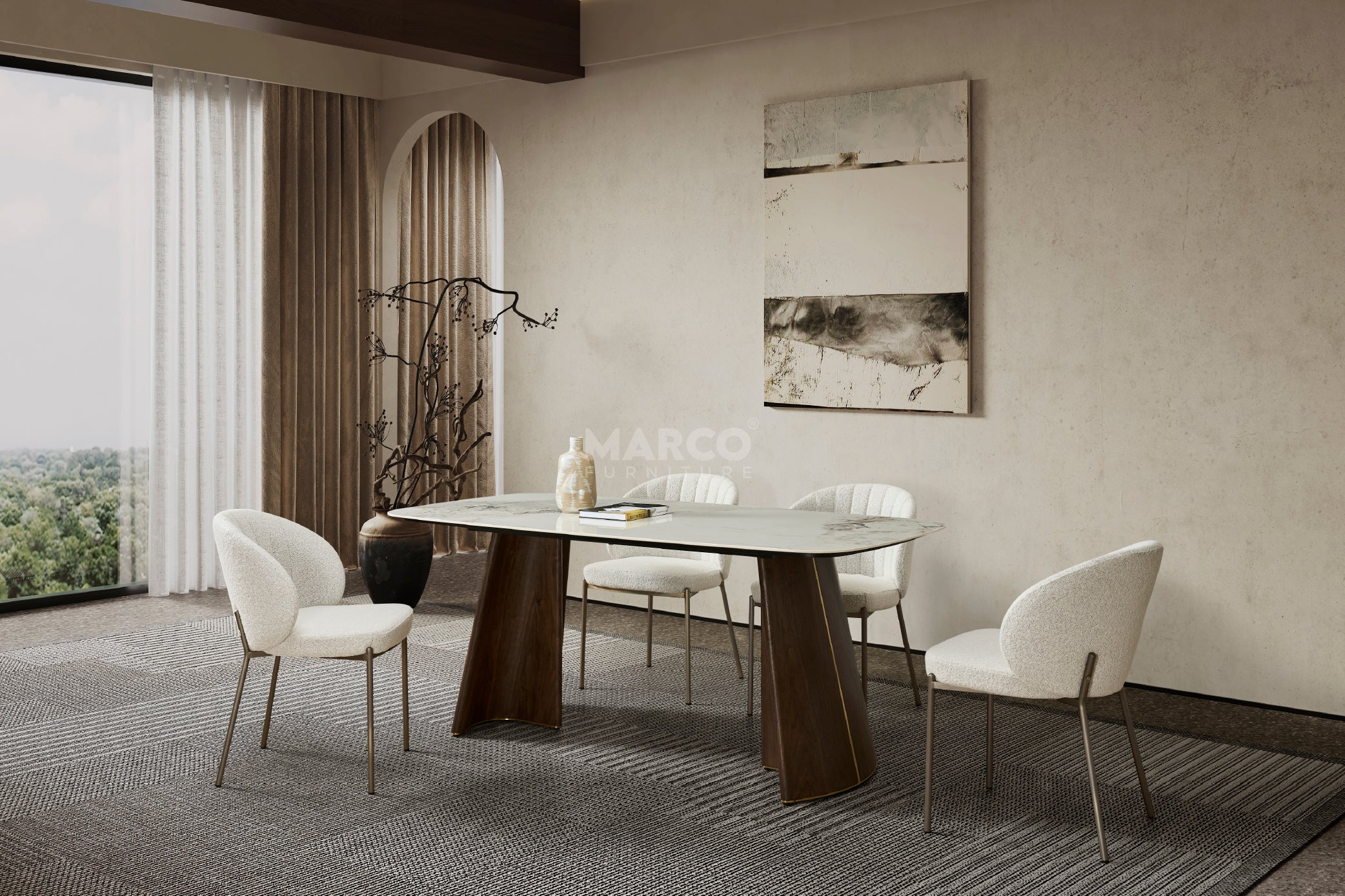 Bellino Sintered Stone Dining Table - Image 3