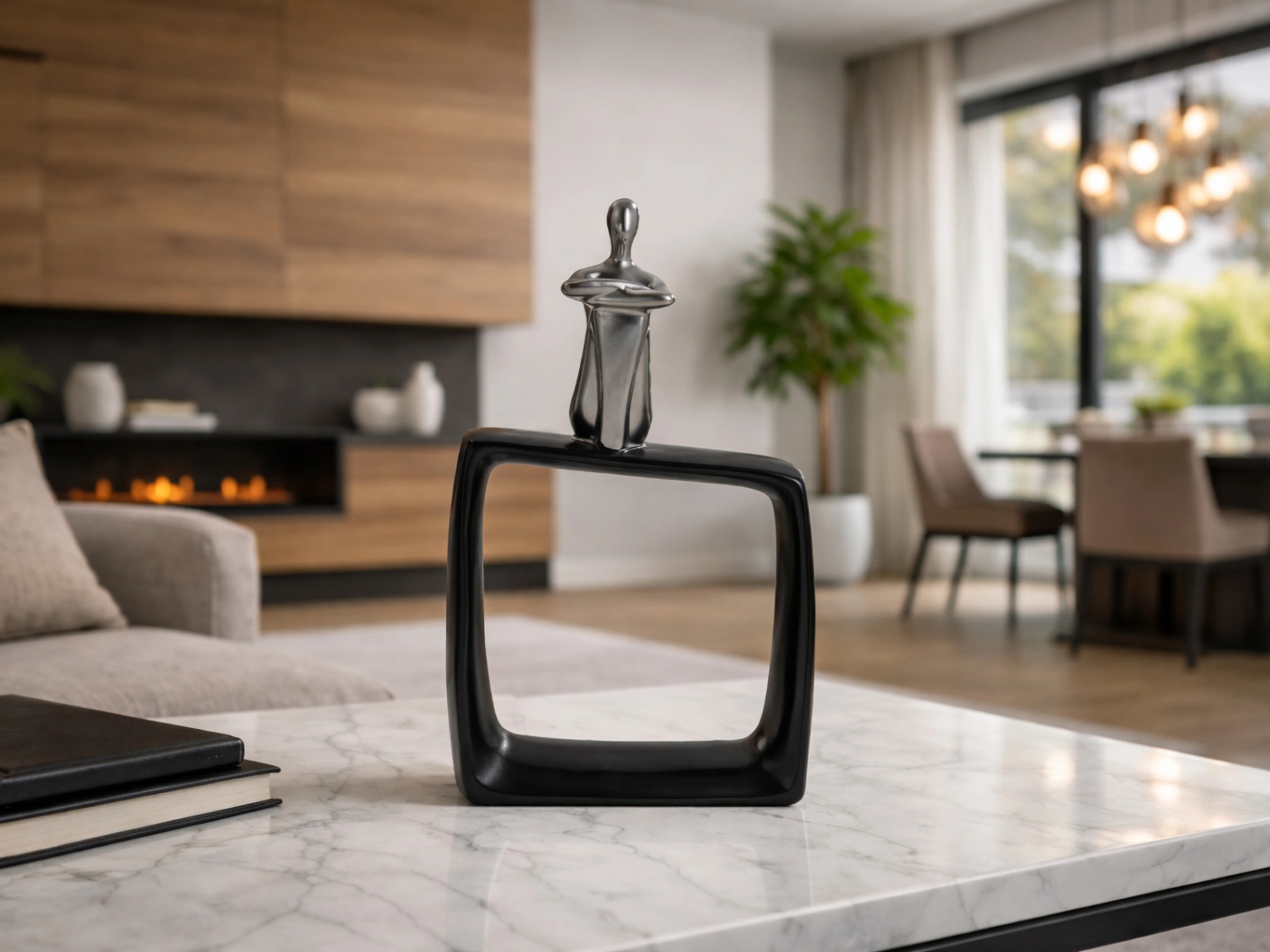 Black Ceramic Abstract Collection