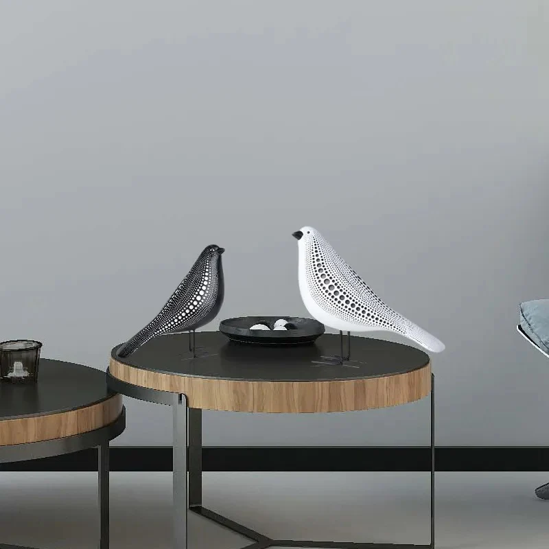 Poly Pigeon Bird Figurine (Black) - Image 9