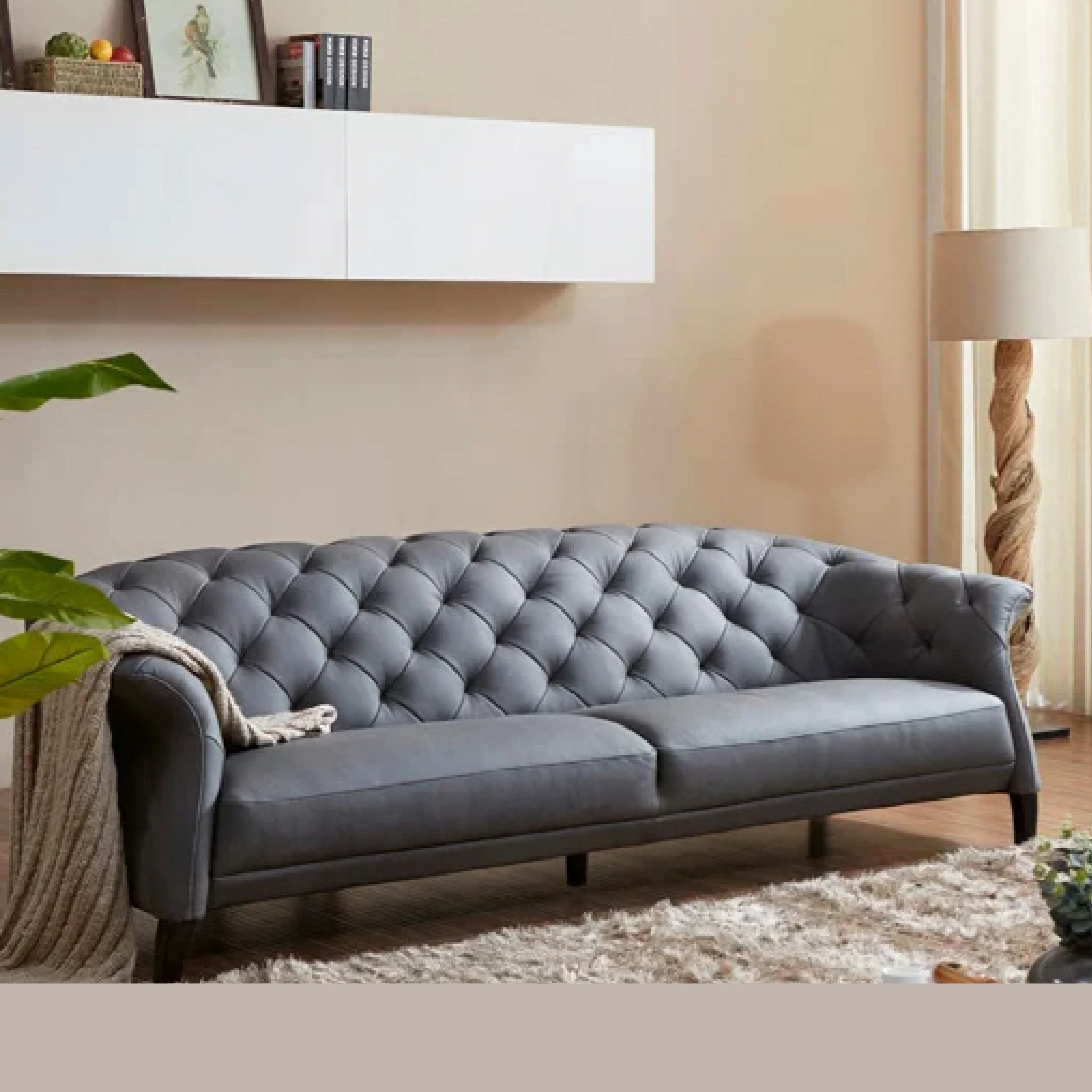Brixton Chesterfield Leather Sofa – Tufted Design - Image 6