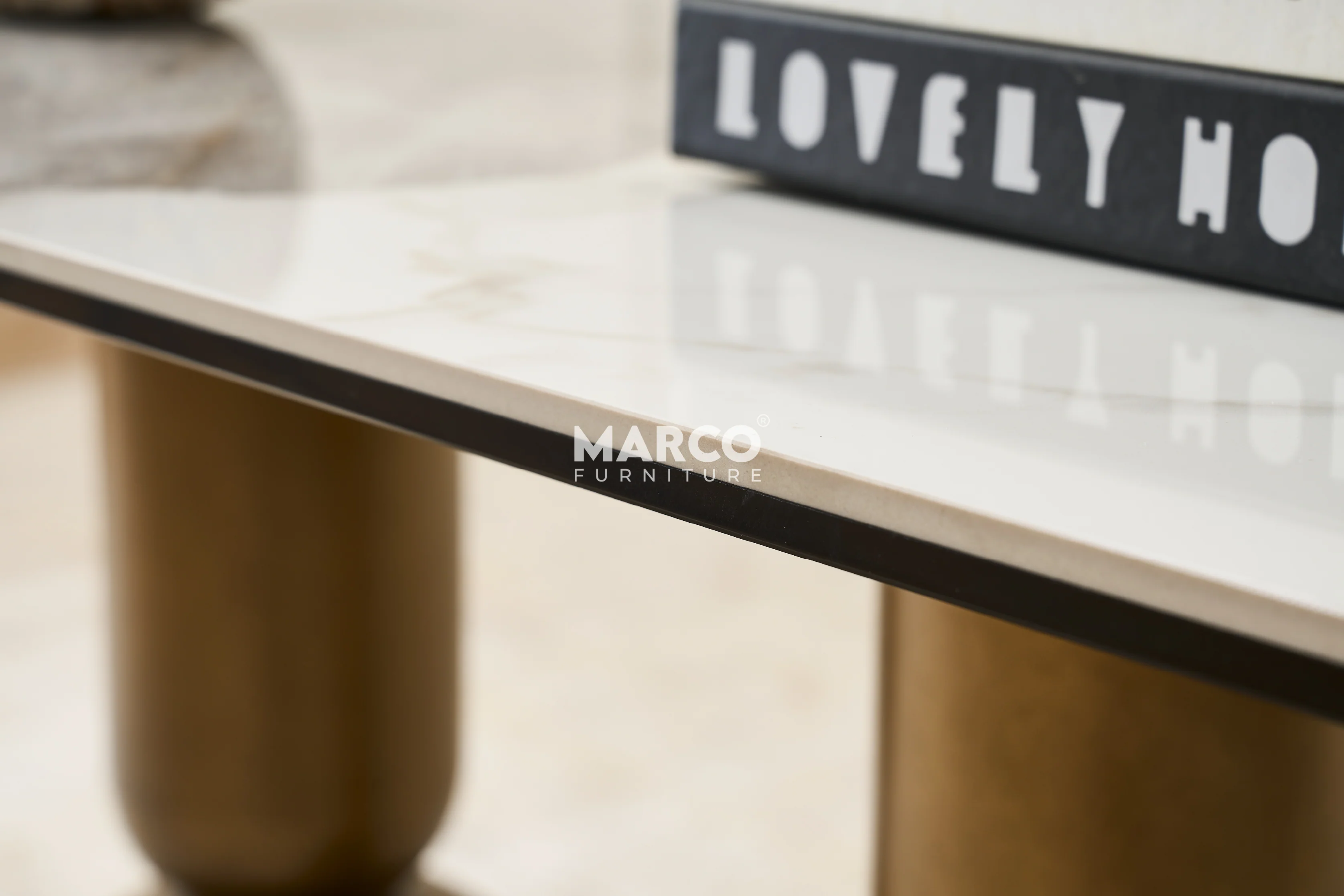 Casa Bella Sintered Stone Console Table - Image 5