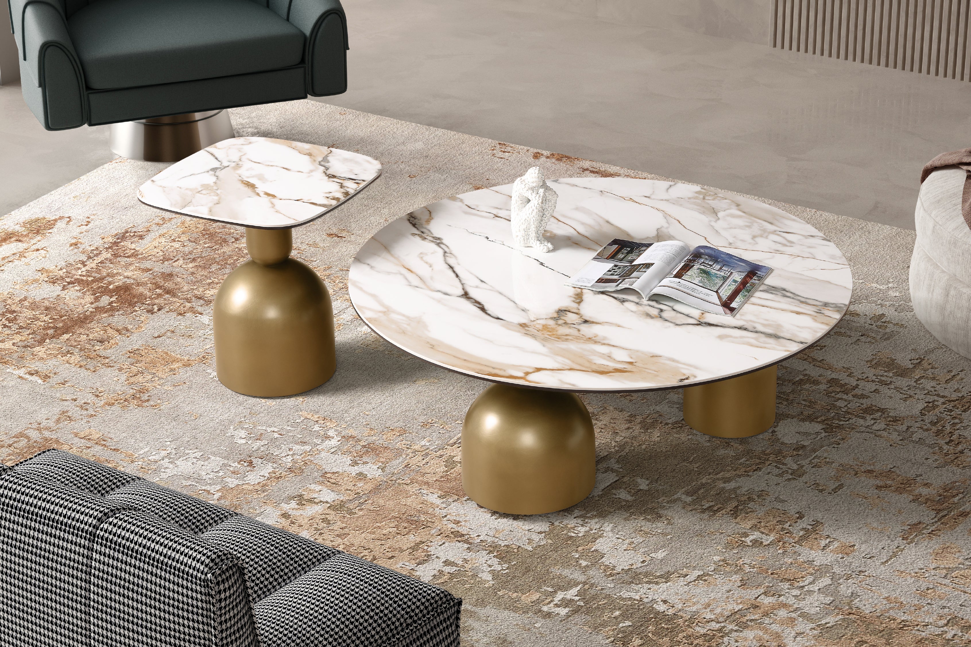 Casa Bella Sintered Stone Side Table - Image 3