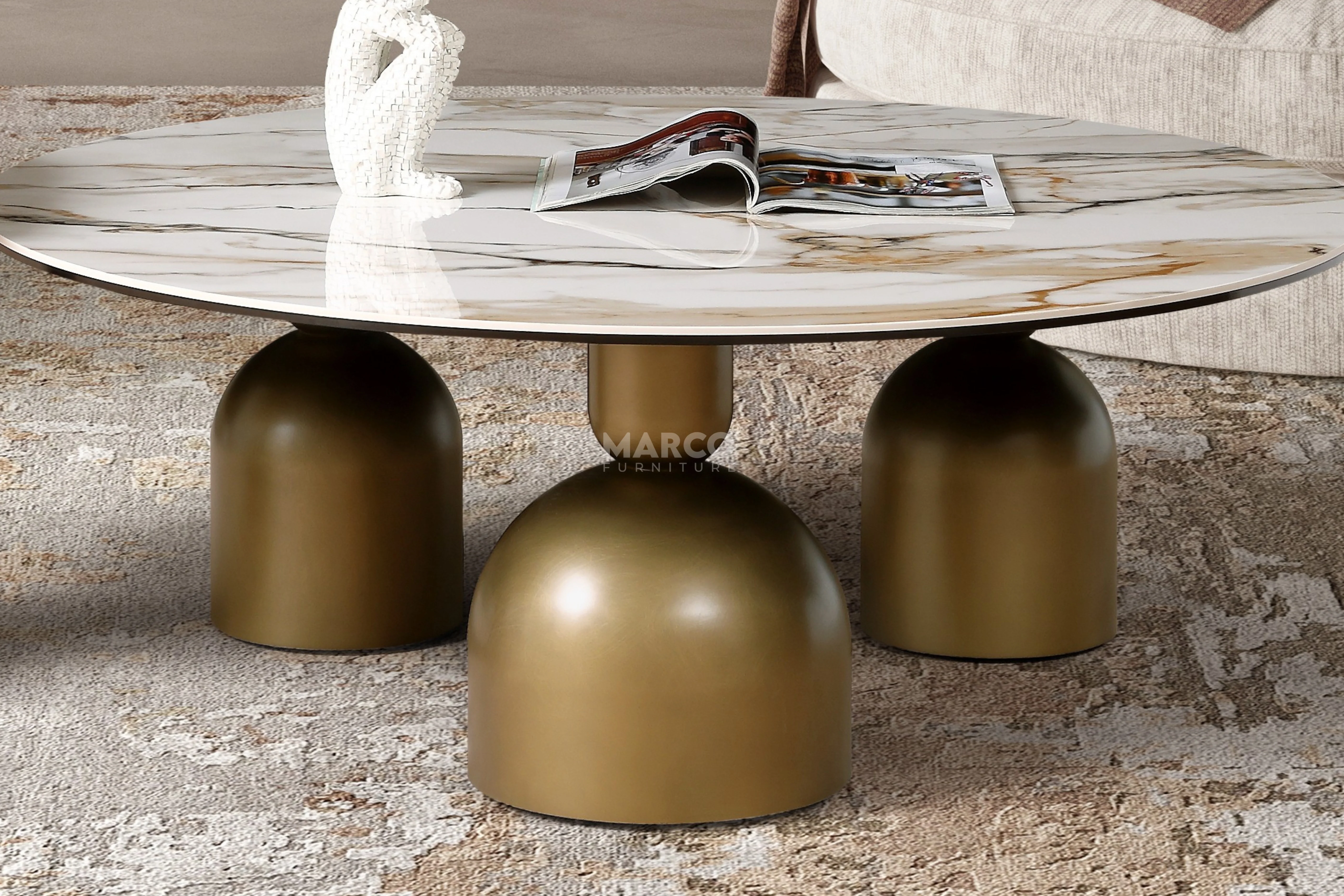 Casa Bella Sintered Stone Nesting Coffee Table - Image 4