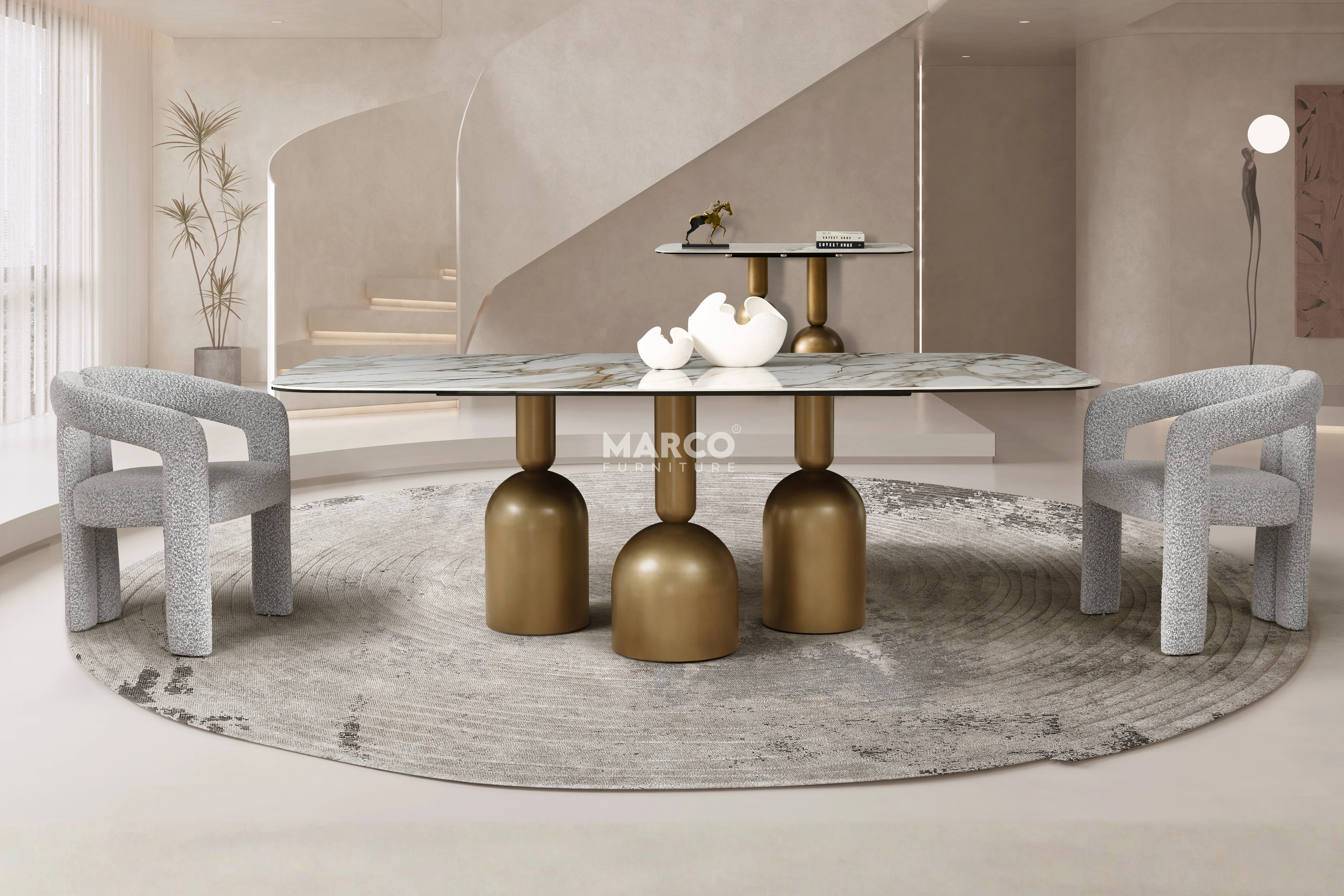 Casa Bella Sintered Stone Dining Table - Image 3