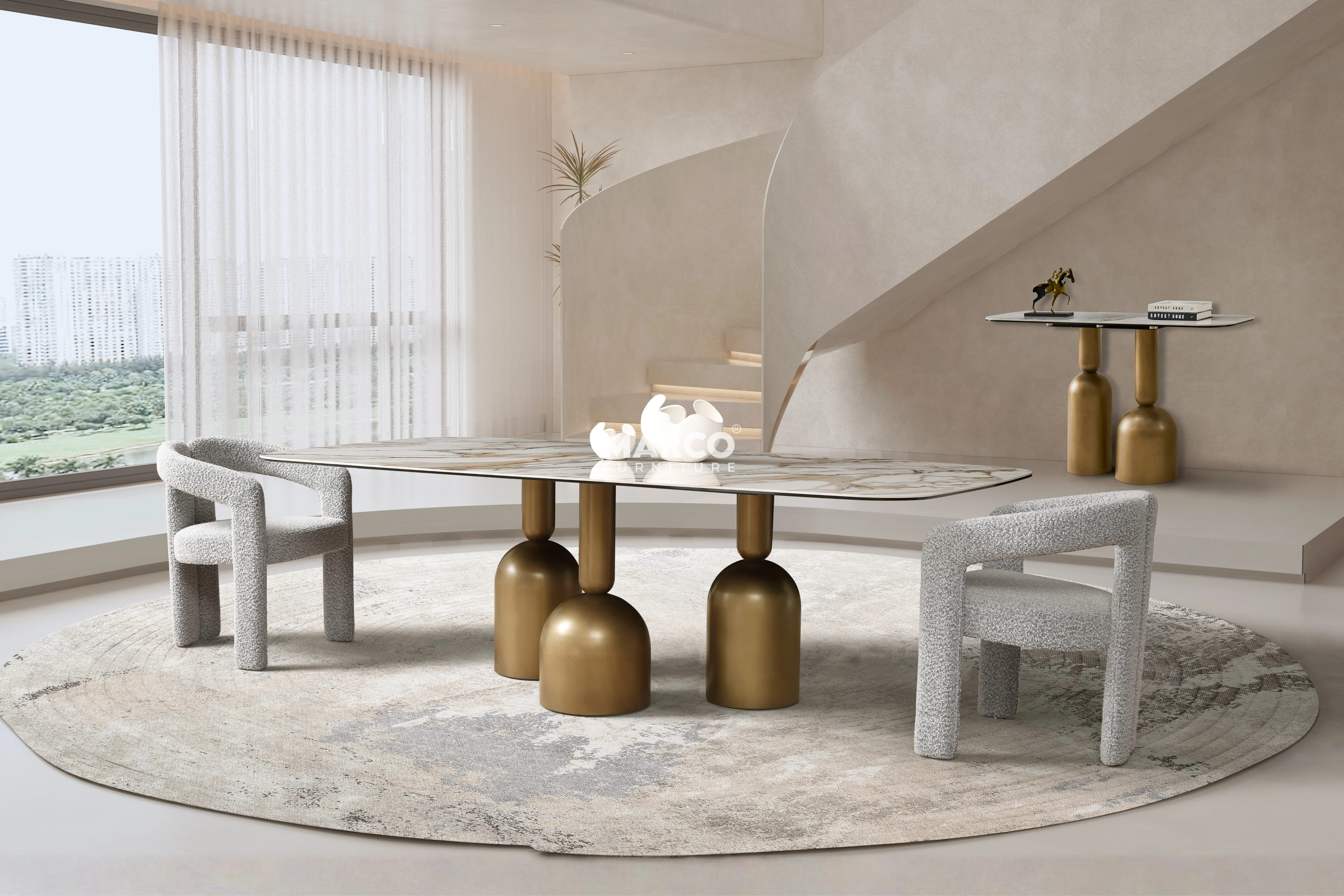 Casa Bella Sintered Stone Dining Table - Image 5