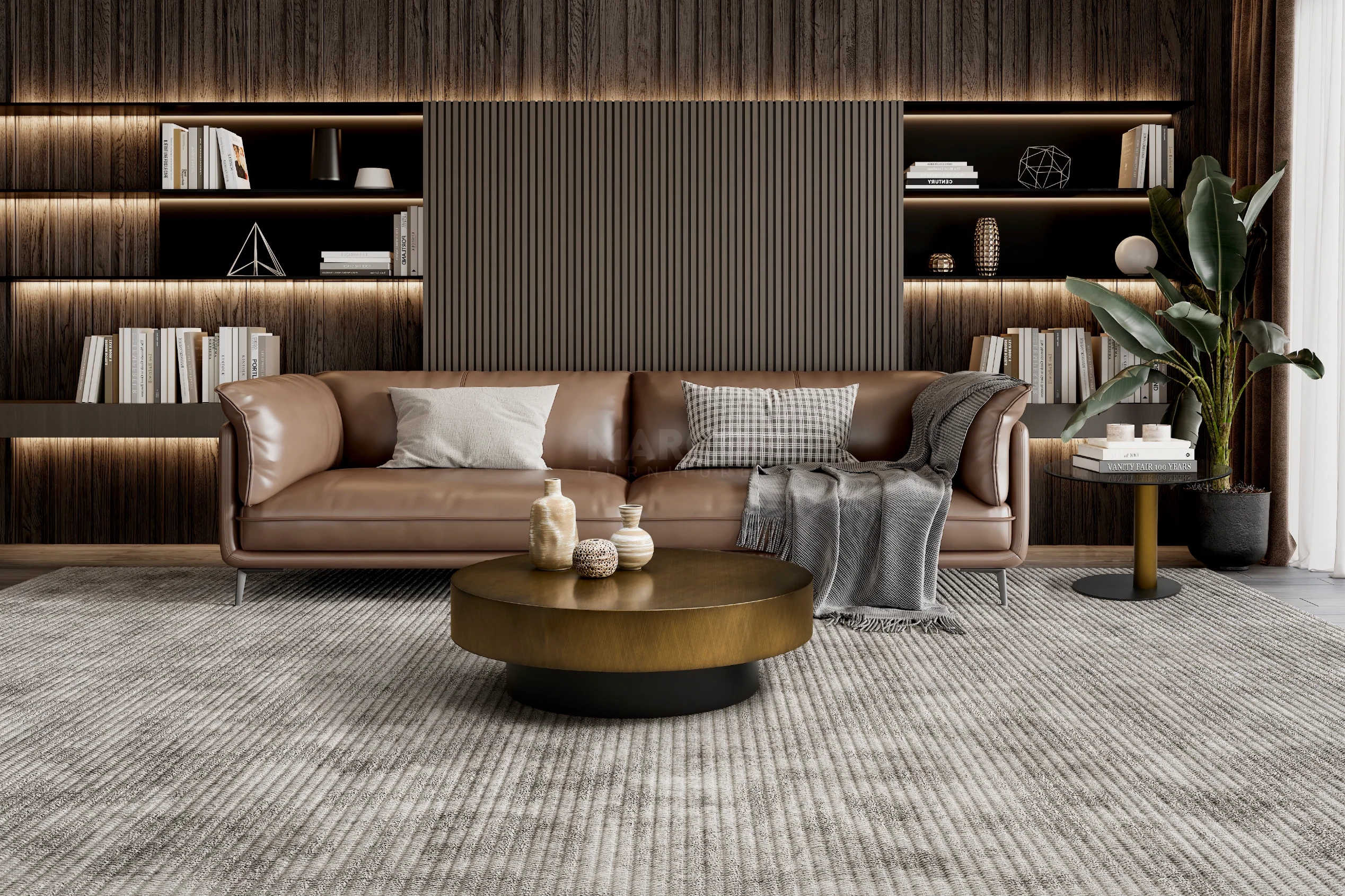 Cassidy Nesting Coffee Table Set with Tempered Glass Top Side Table - Image 4