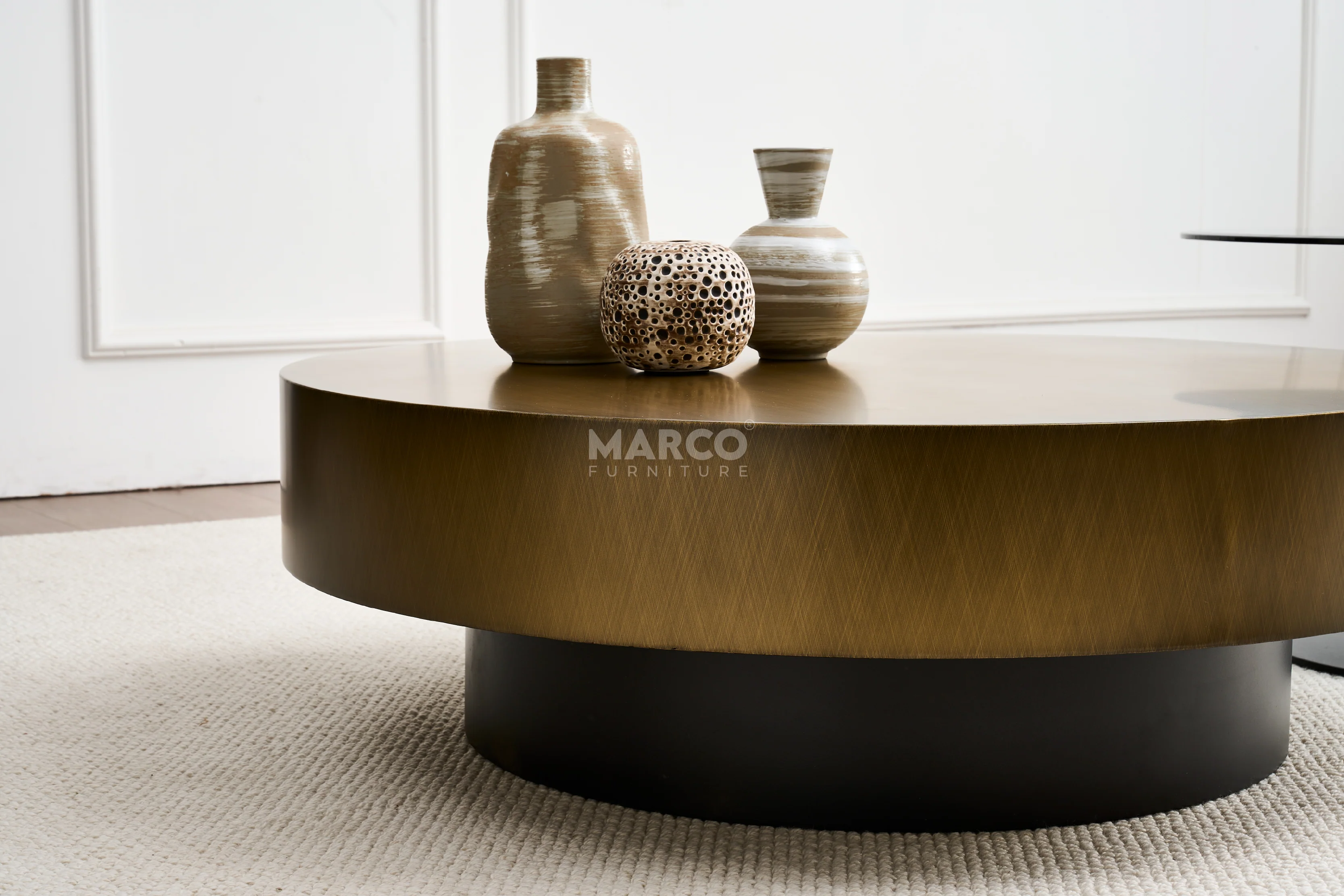 Cassidy Nesting Coffee Table Set with Tempered Glass Top Side Table - Image 7
