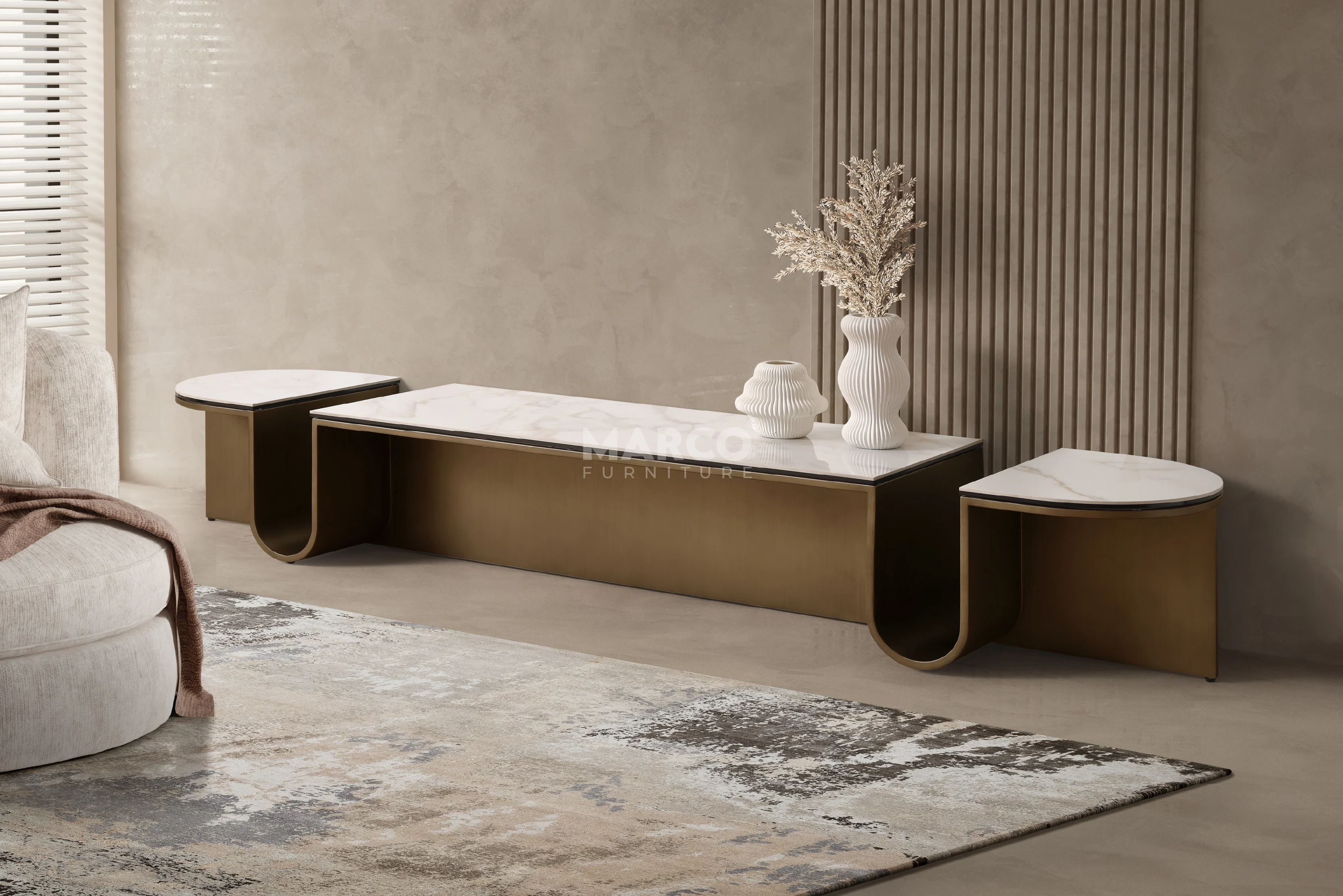 Catalina Sintered Stone TV Cabinet – Modern TV Stand - Image 3