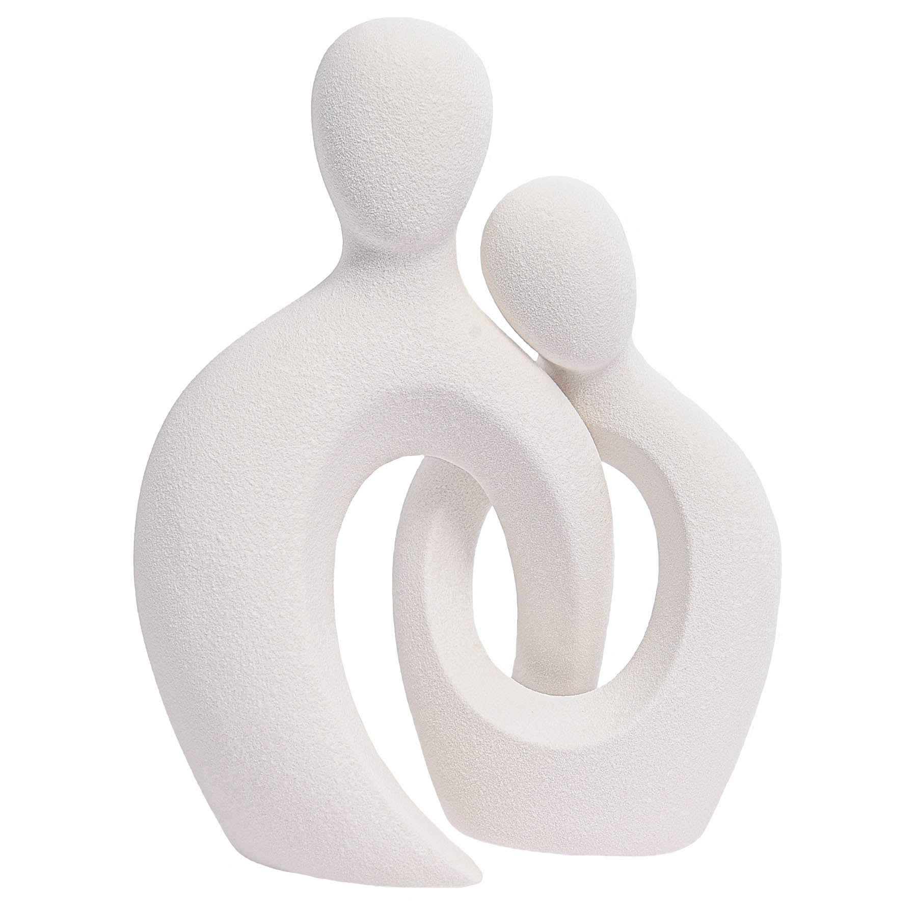 Romantic Couple Ceramic Vase in White Color (2pc) - Image 14