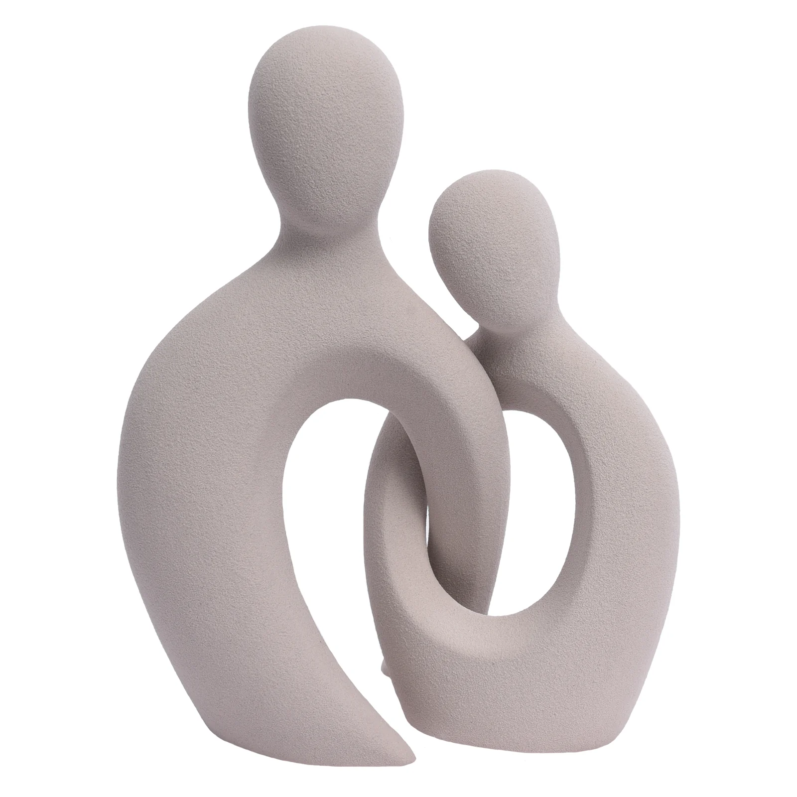 Romantic Couple Ceramic Vase in Grey Color (2pc) - Image 12