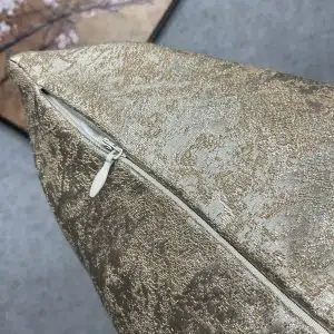 Champagne Designer Feather-Filled Cushion - Image 4