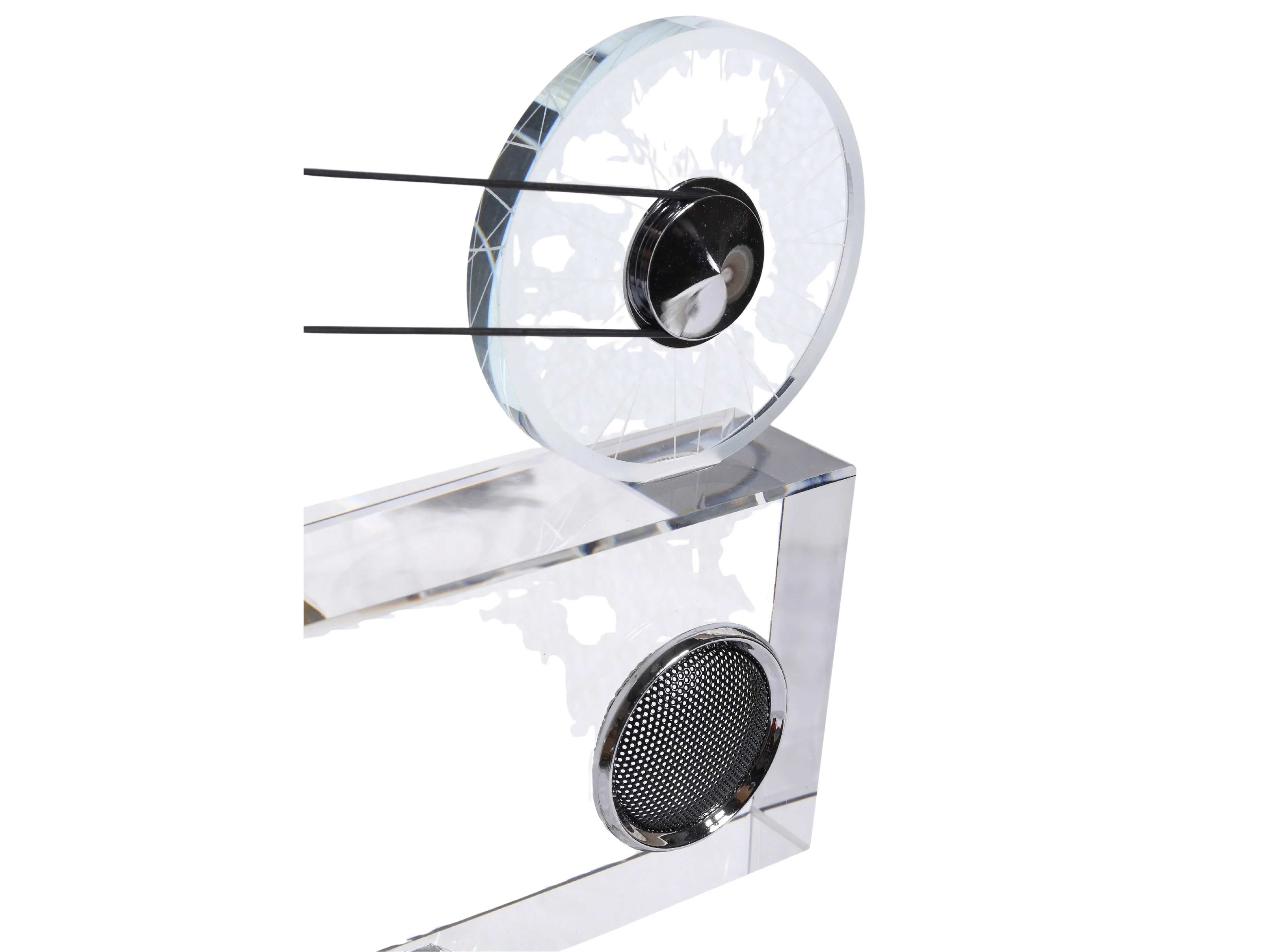 Crystal Film Reel Camera Sculpture – Vintage Tripod Decor - Image 5