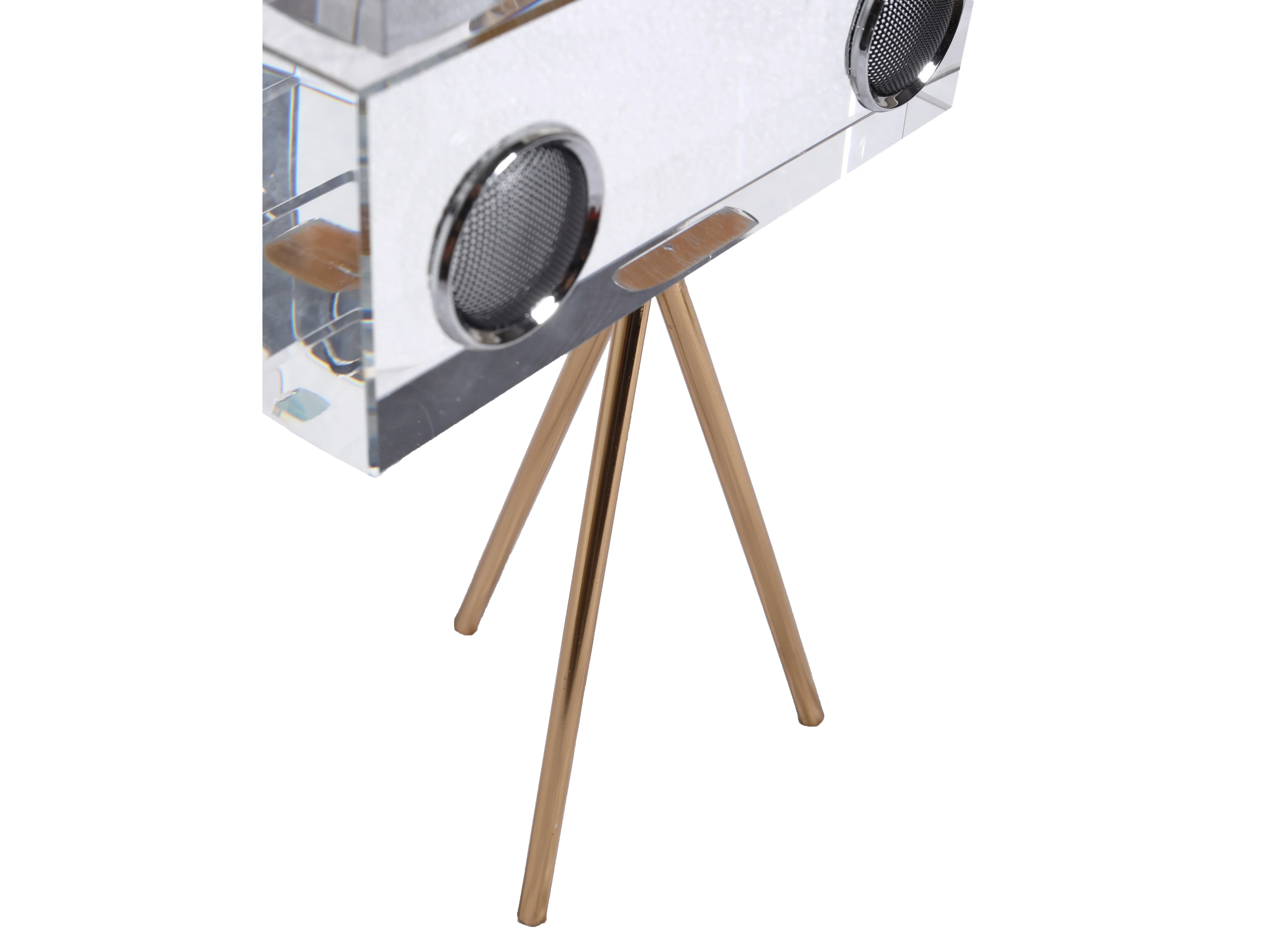 Crystal Film Reel Camera Sculpture – Vintage Tripod Decor - Image 7