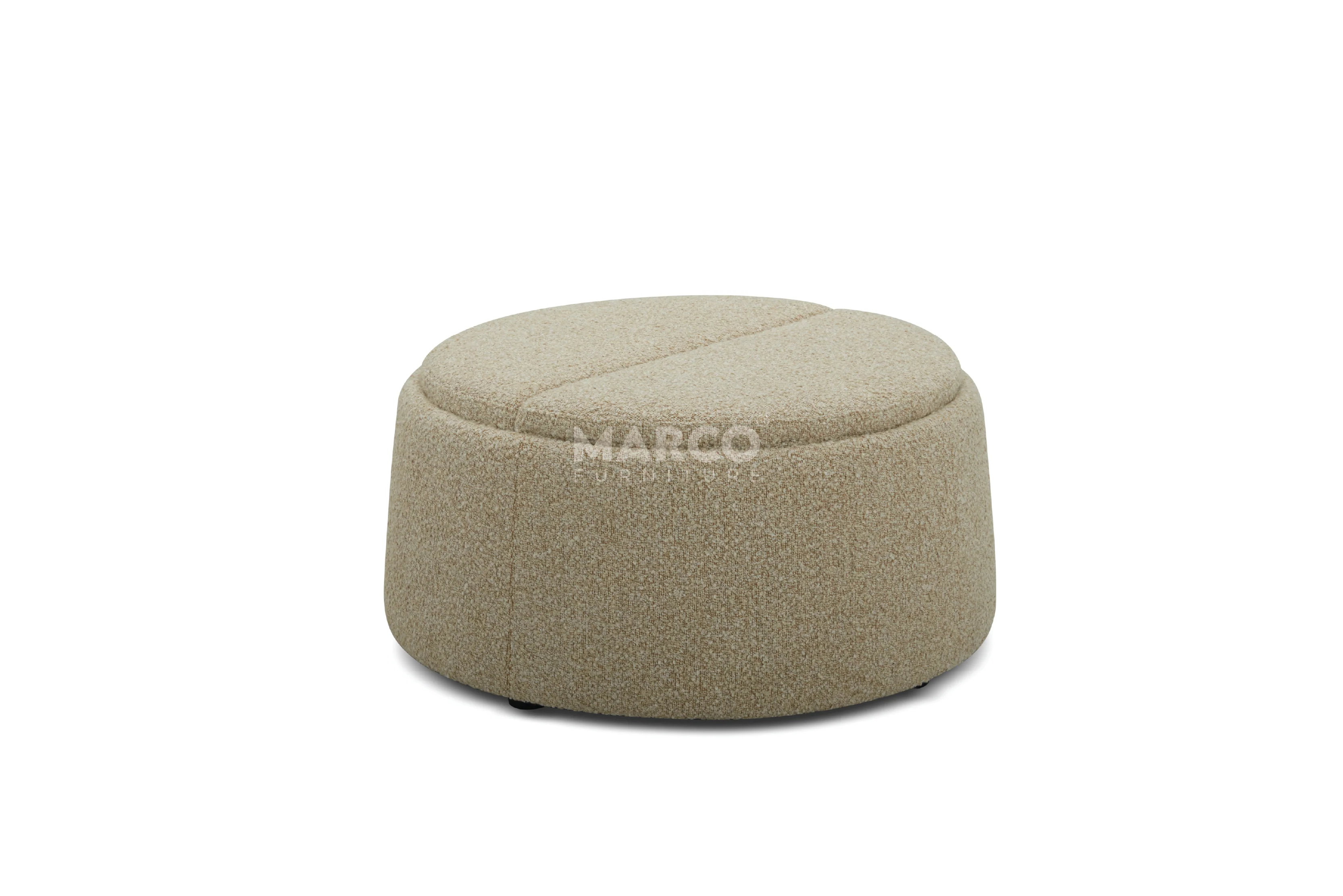 Dove 6-Seater Corner Fabric Lounge with Ottoman – Modern Sectional Sofa - Image 6
