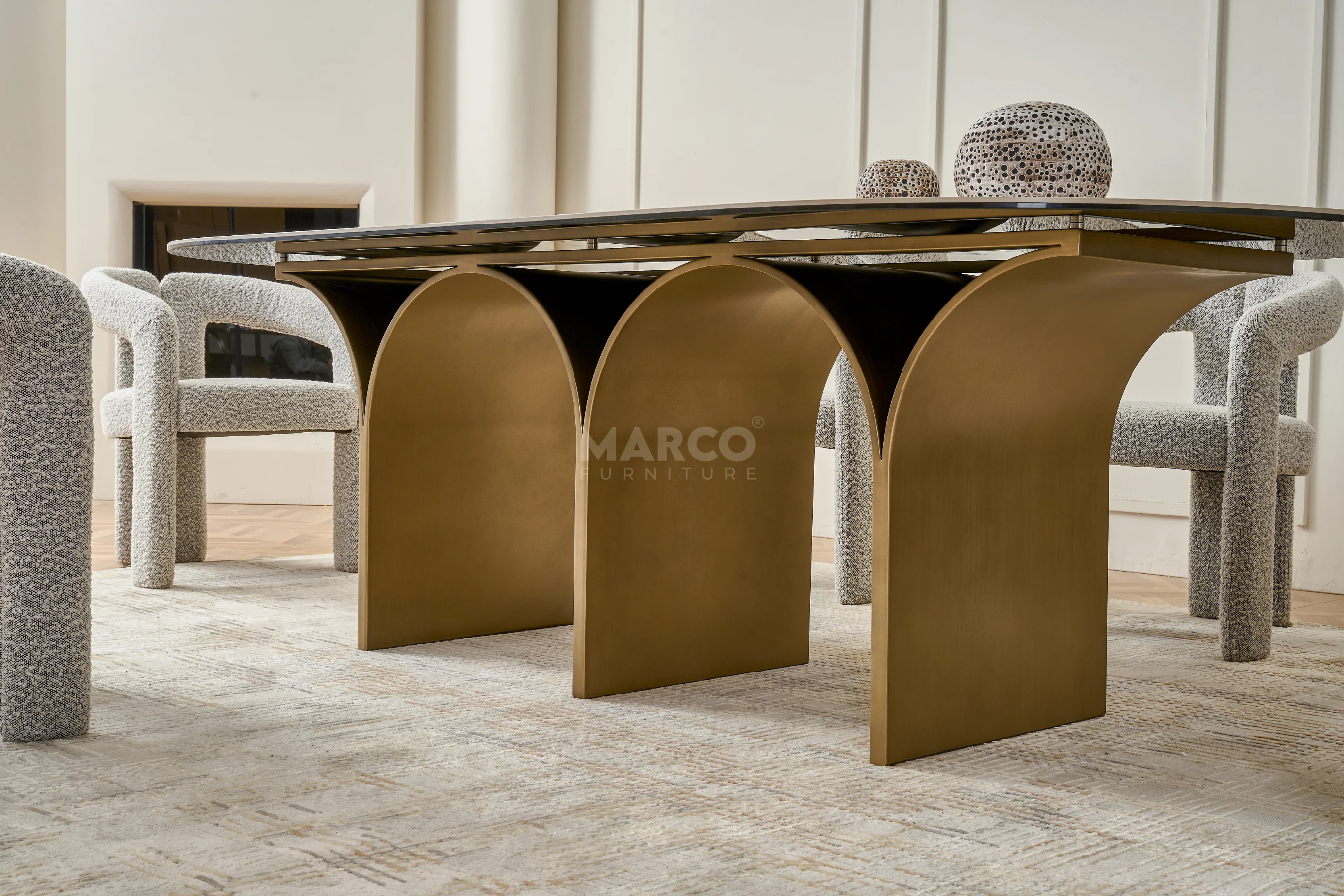Dublin Sintered Stone Top Dining Table - Image 6