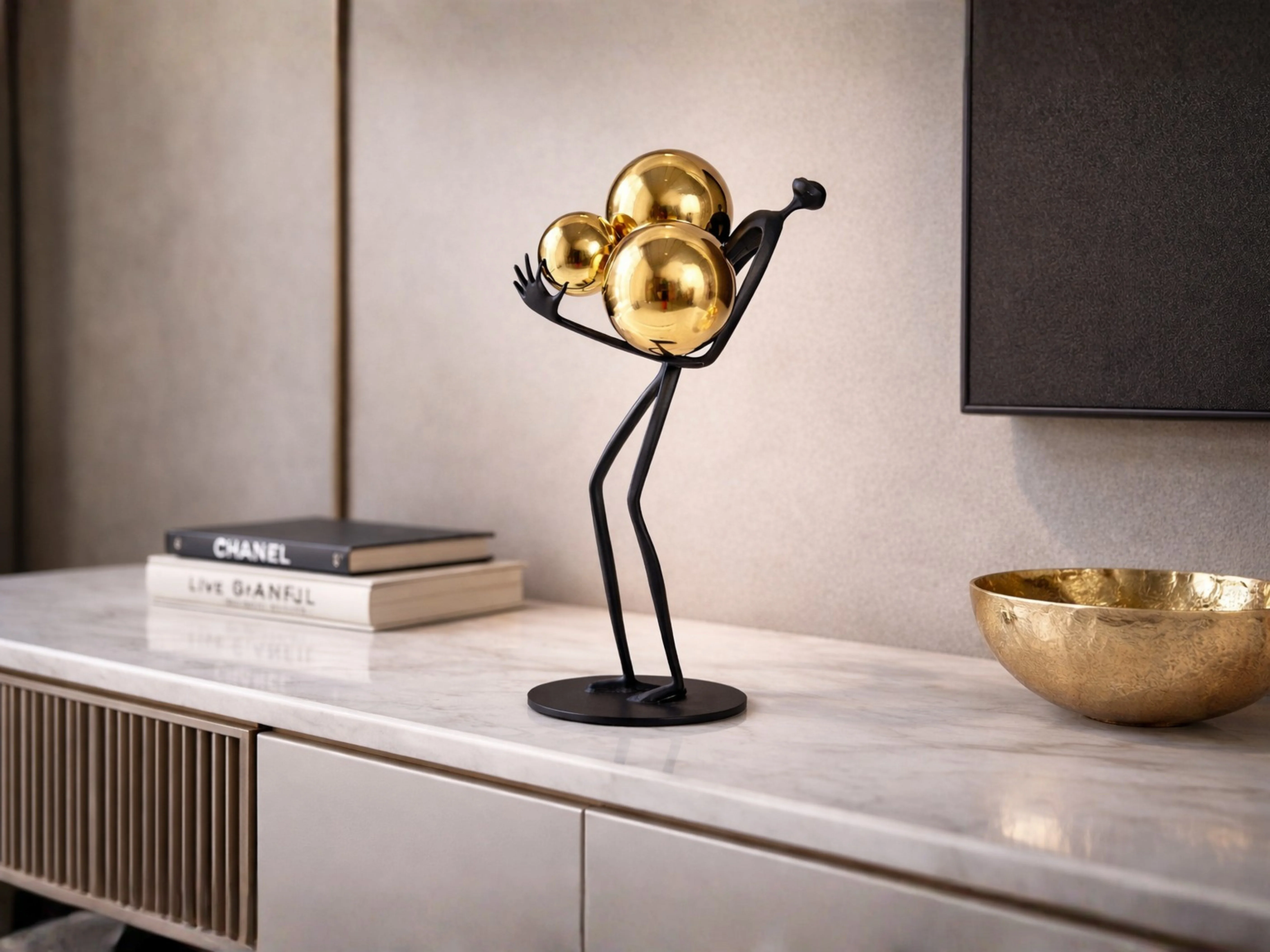 Echo Abstract Figurine – Decorative Table Sculpture - Image 2