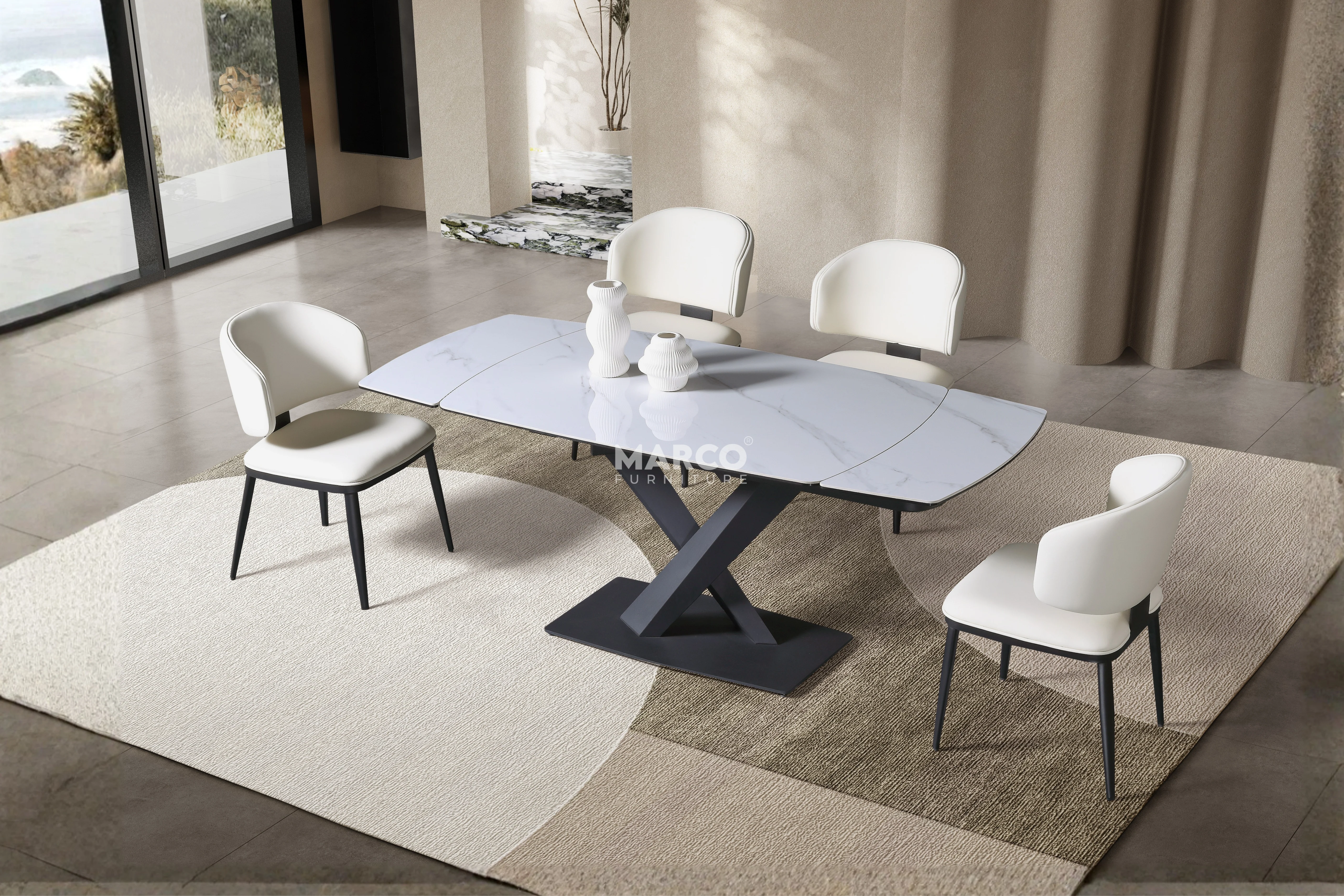 Eclipse Extendable Sintered Stone Dining Table - Image 3