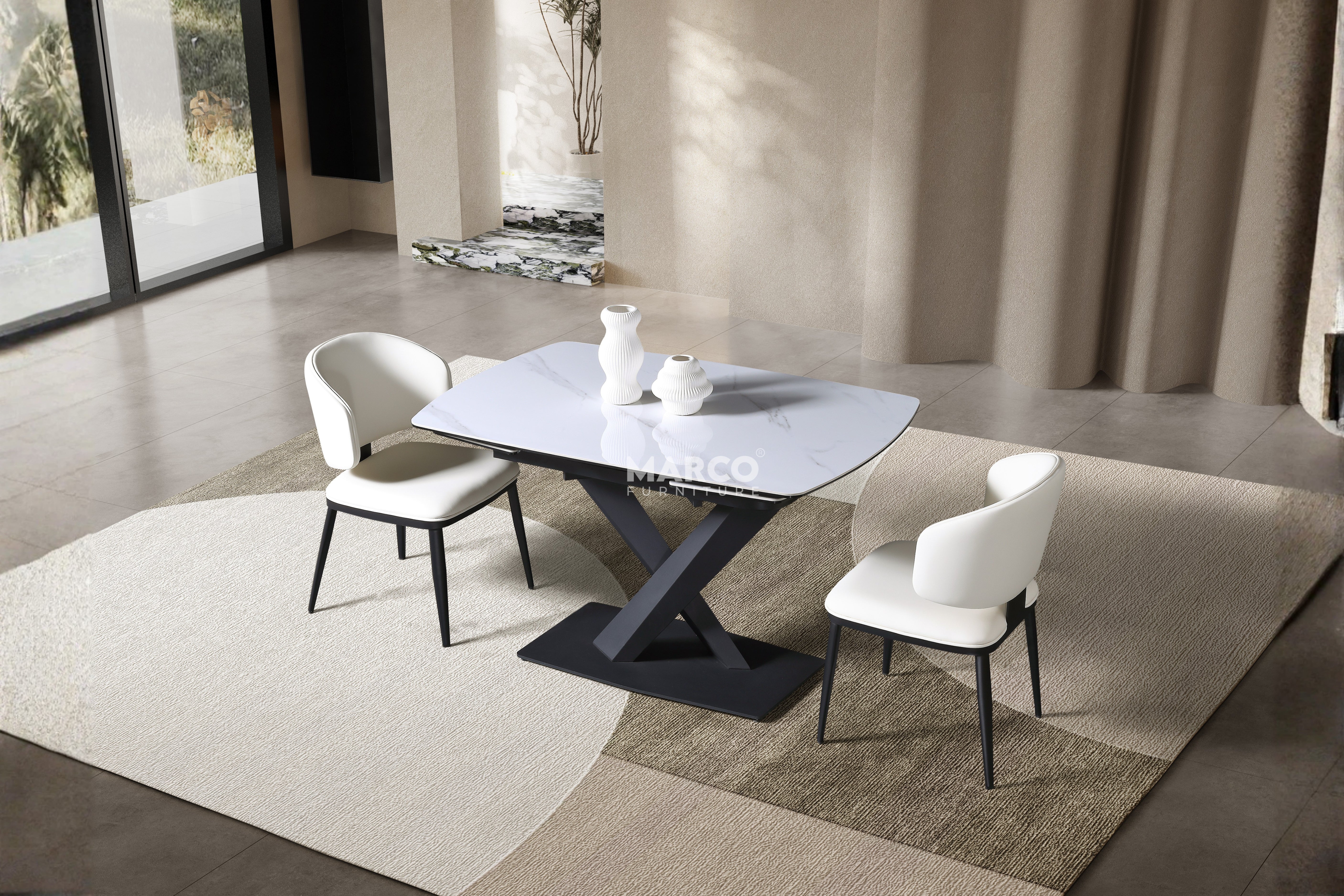 Eclipse Extendable Sintered Stone Dining Table - Image 4